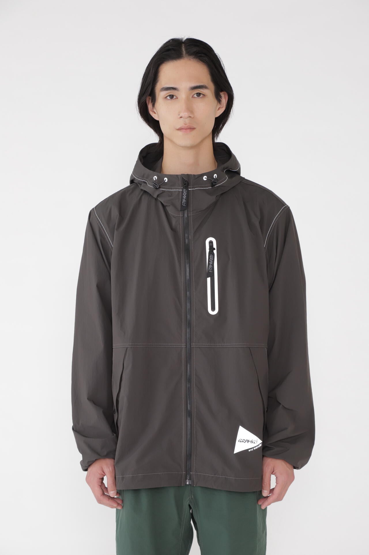 GRAMICCI × and wander brushed nylon jacket