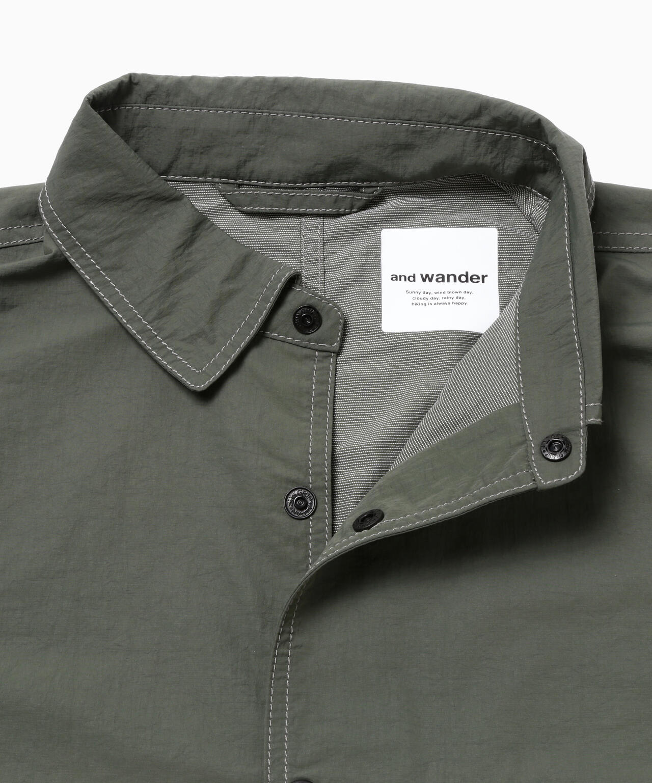 crinkled nylon shrits jacket
