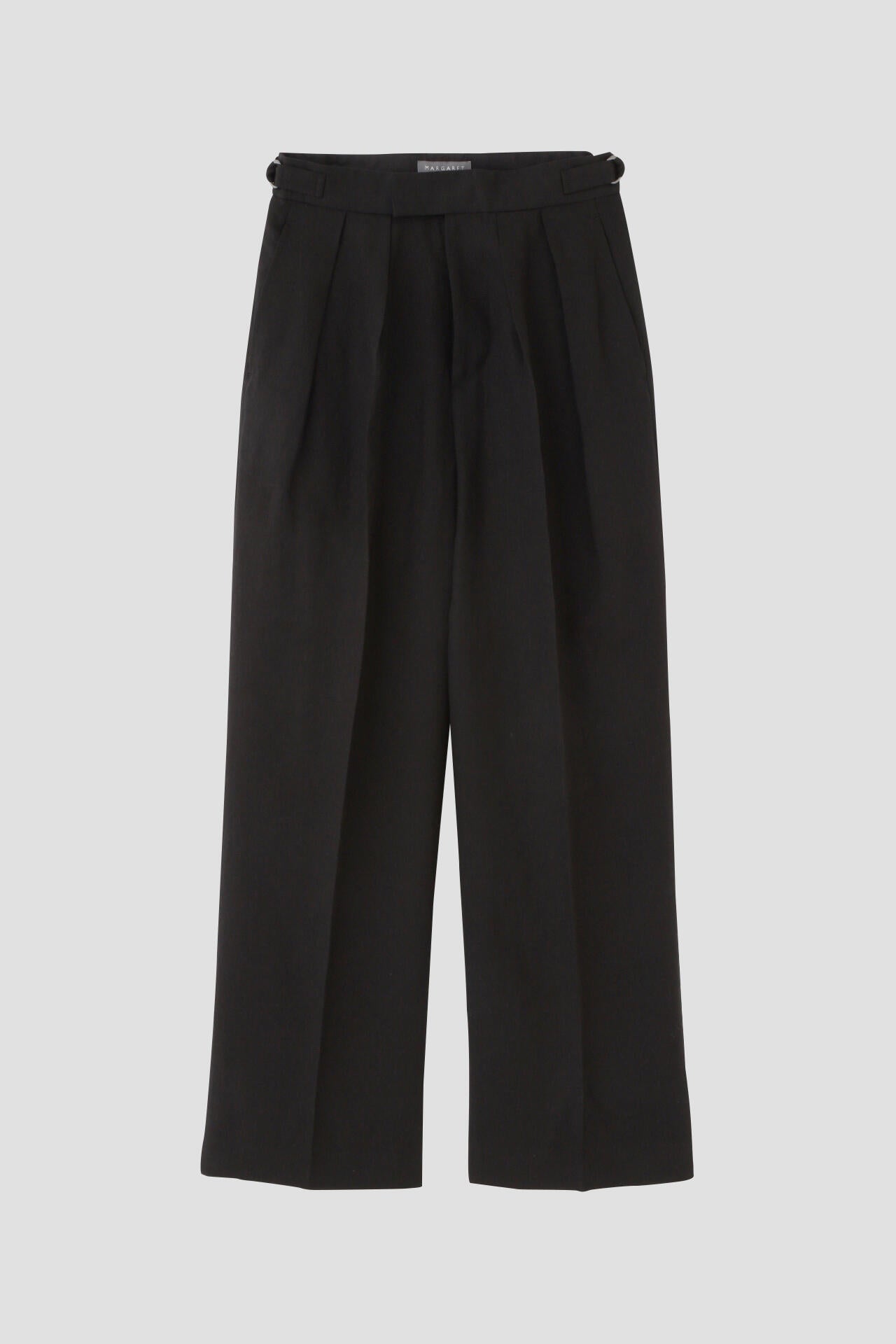 COMPACT LINEN TROUSERS
