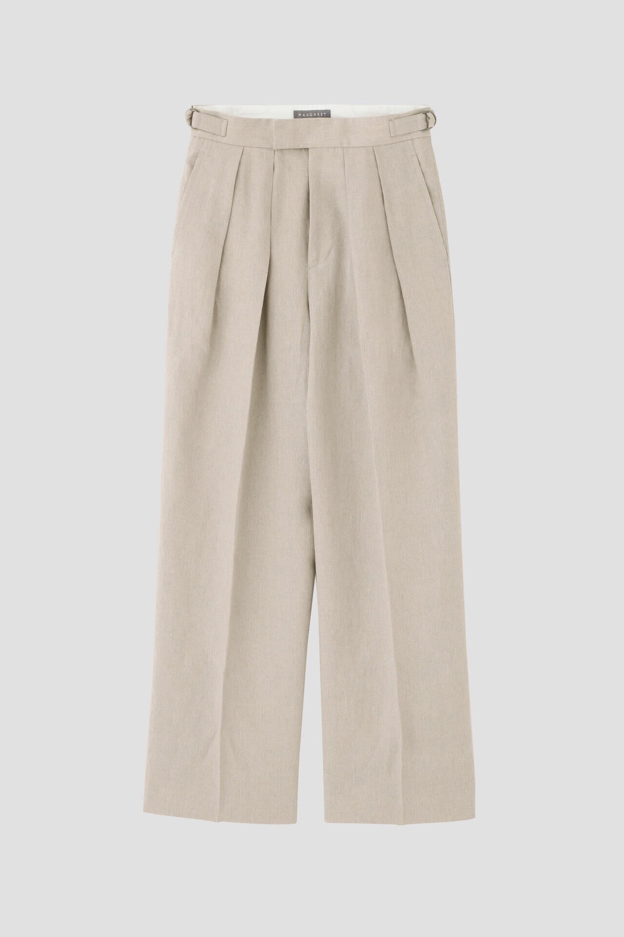 COMPACT LINEN TROUSERS