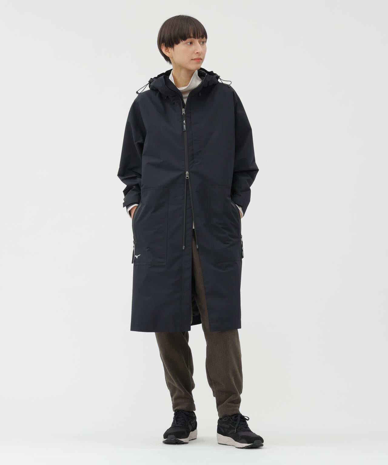 WINDSTOPPER POLYESTER POPLIN COAT