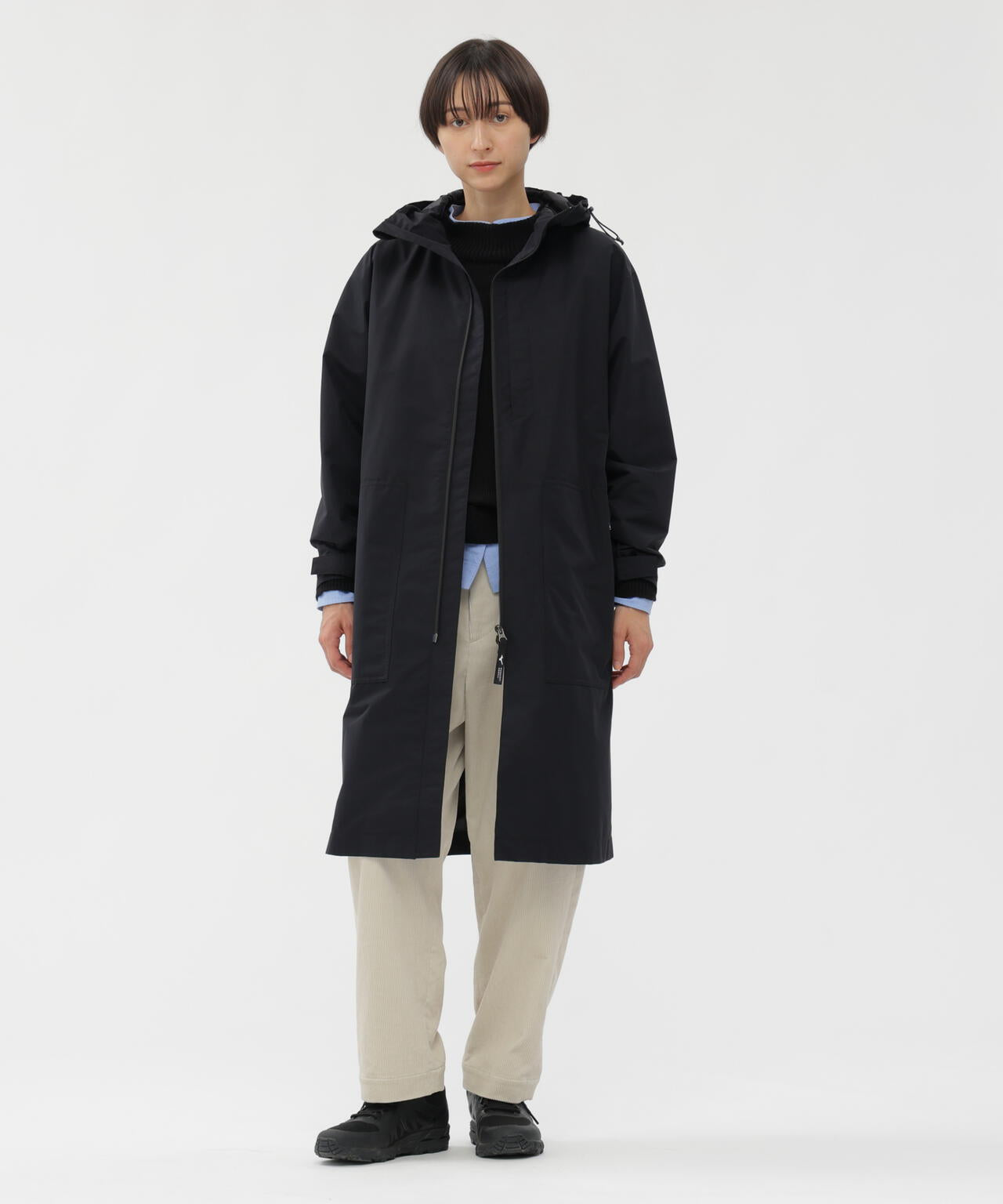 WINDSTOPPER POLYESTER POPLIN COAT