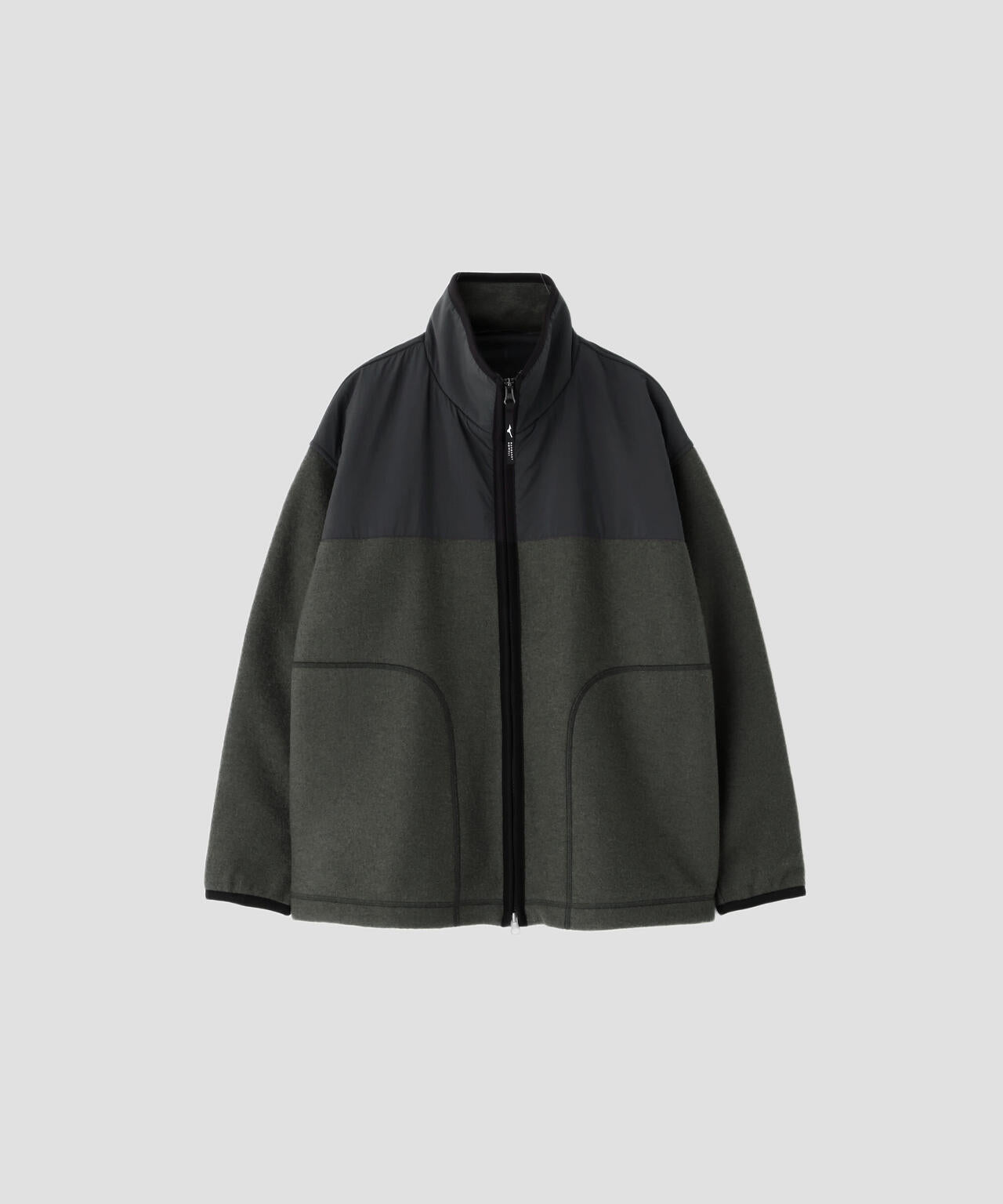 WOOL NYLON COMPRESSED JERSEY BLOUSON