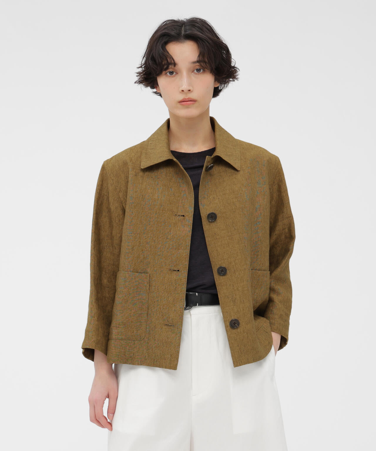 FADED LINEN BLOUSON
