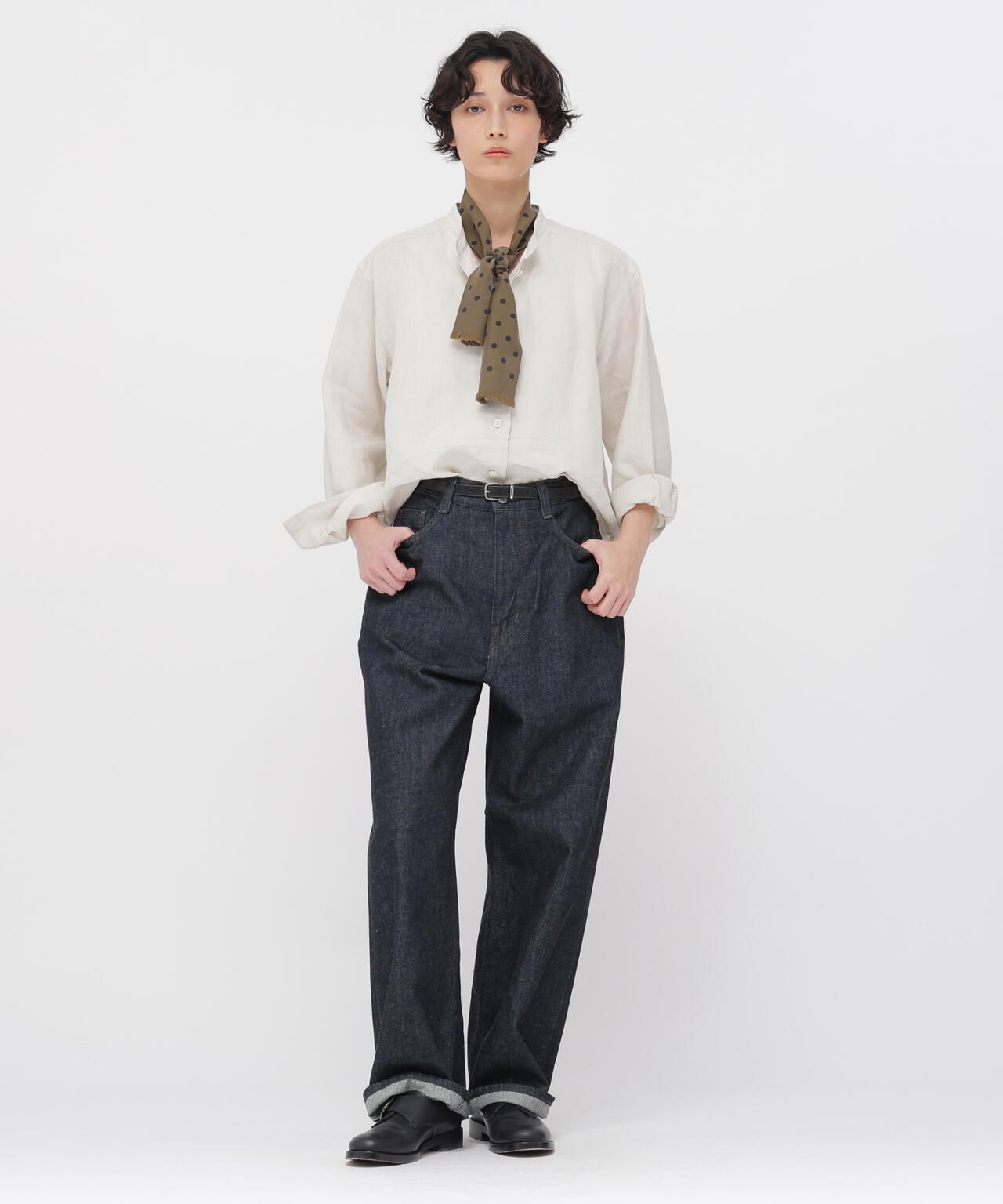 LIGHT DENIM TROUSERS