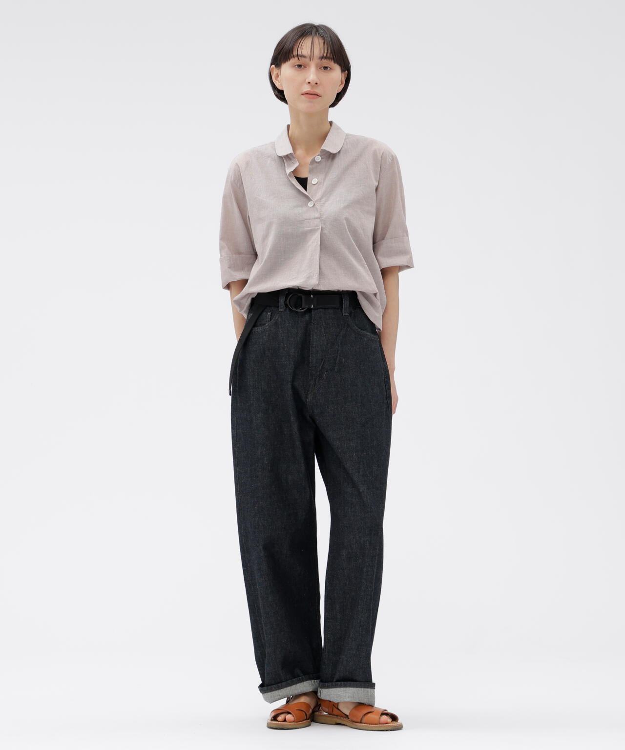 LIGHT DENIM TROUSERS