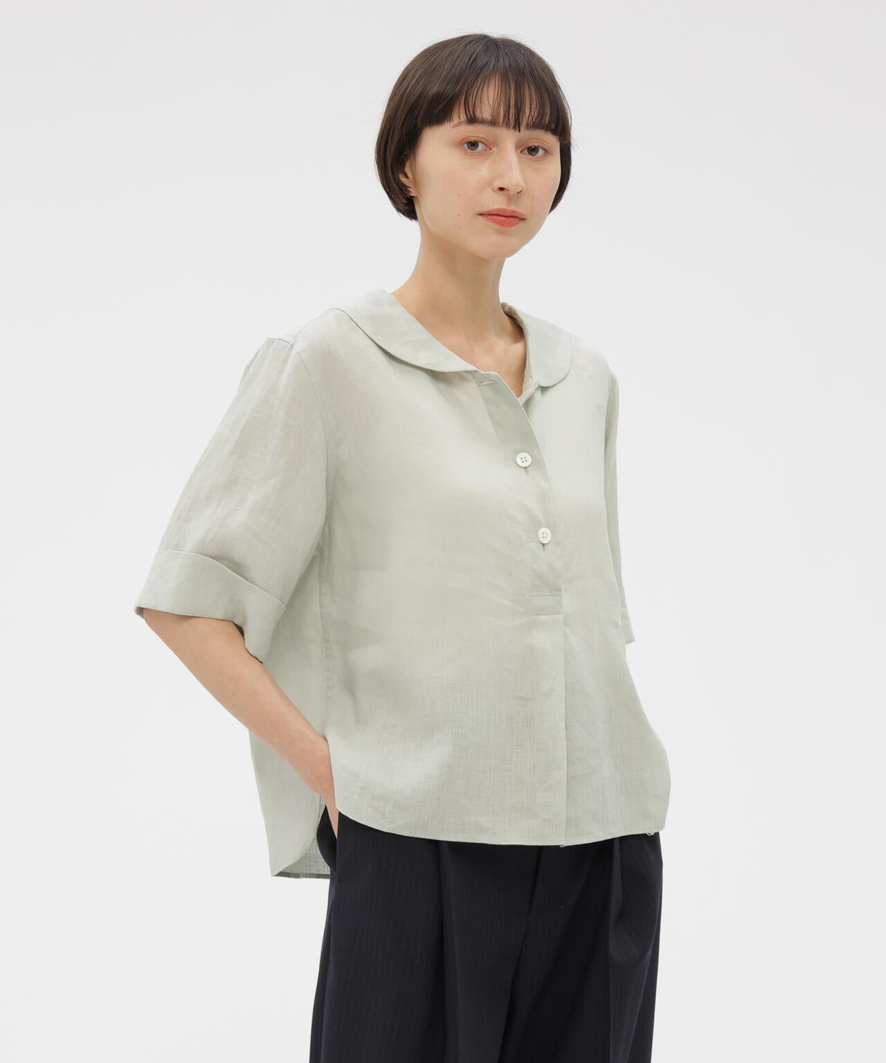 LINEN VOILE SHIRT