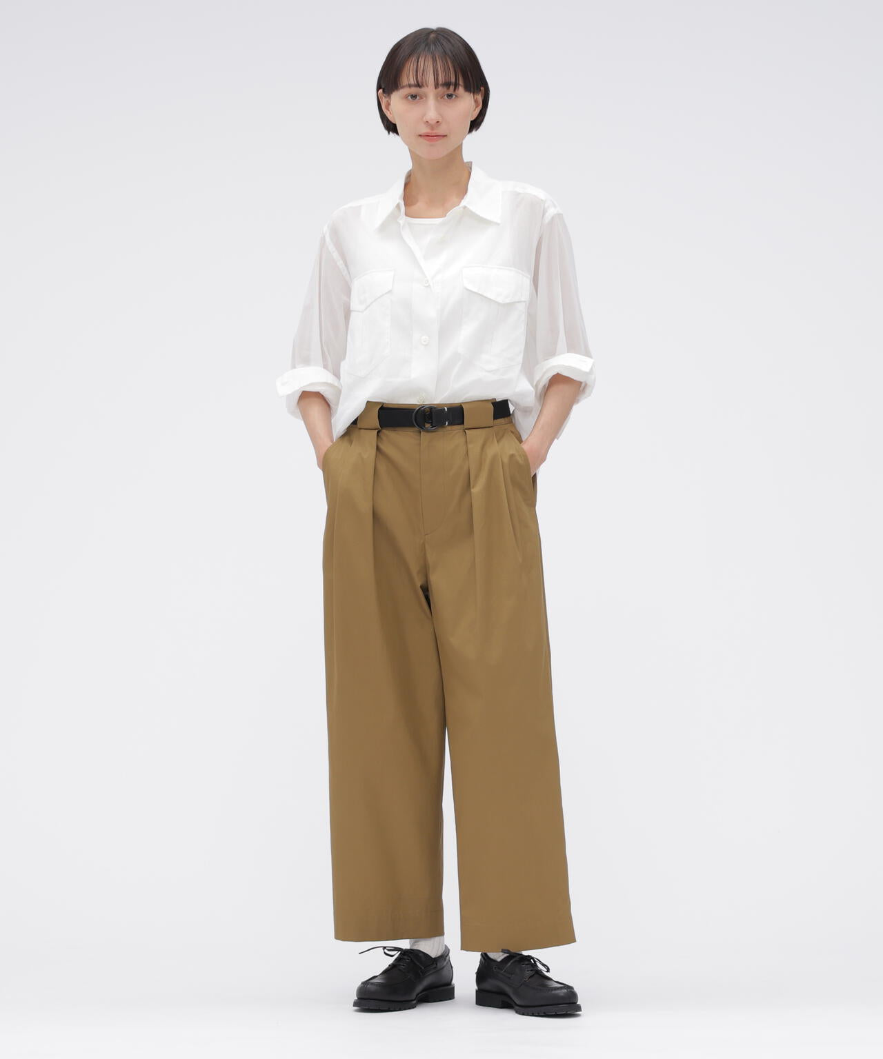 SOFT BRUSHED COTTON TWILL TROUSERS