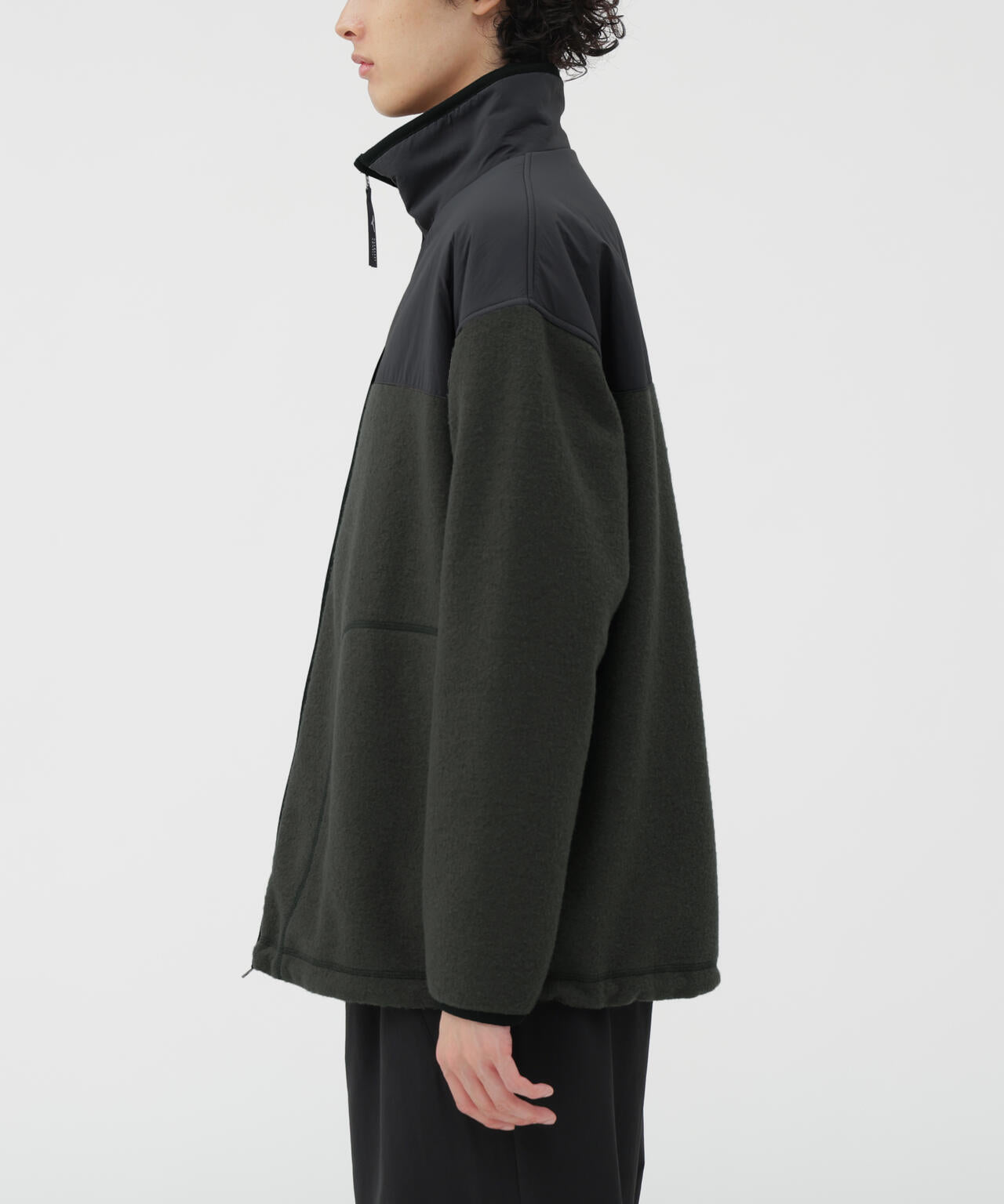WOOL NYLON COMPRESSED JERSEY BLOUSON