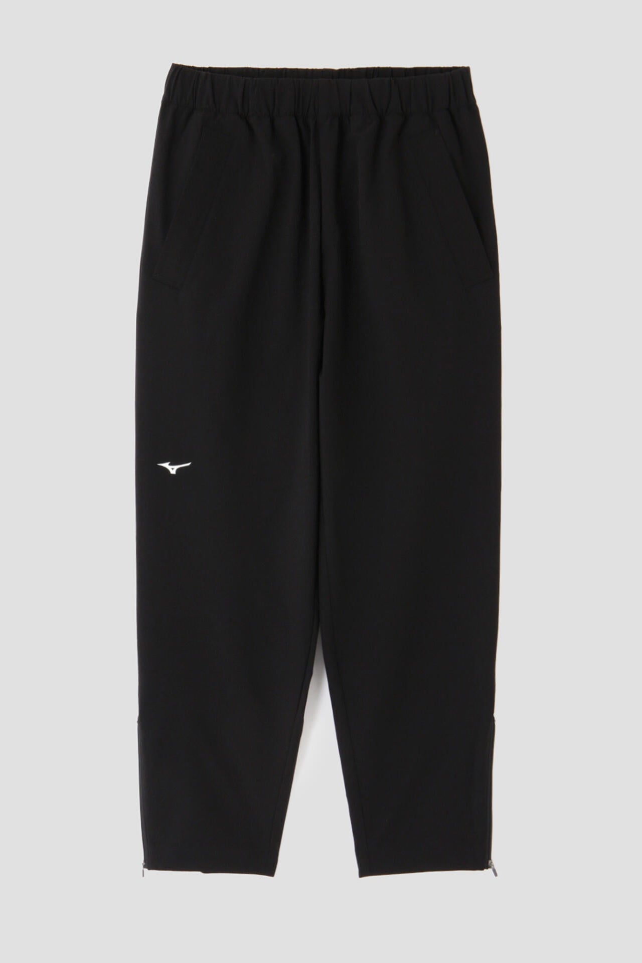 STRETCH POLYESTER HEAVY POPLIN TROUSERS