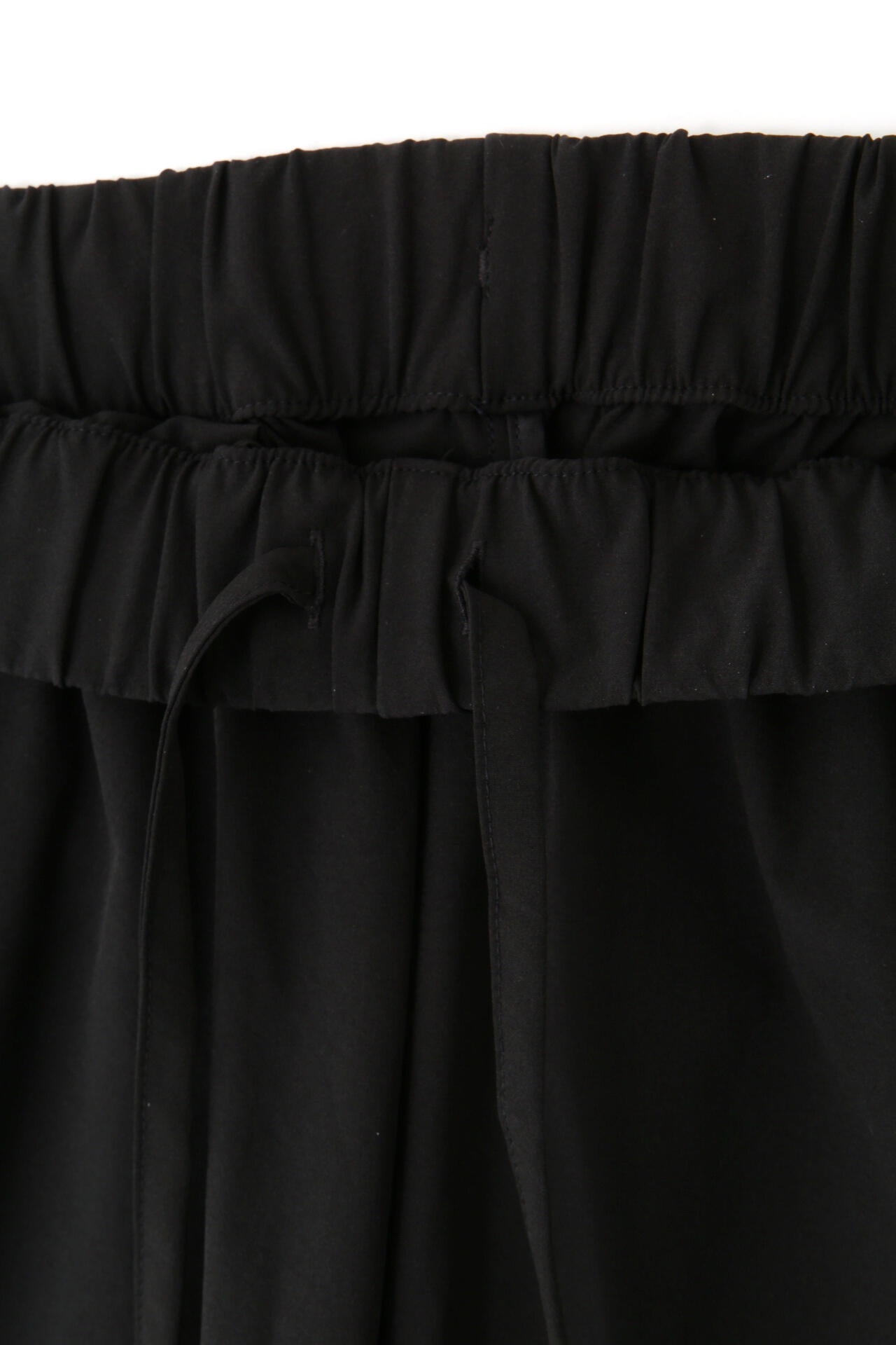 STRETCH POLYESTER HEAVY POPLIN TROUSERS