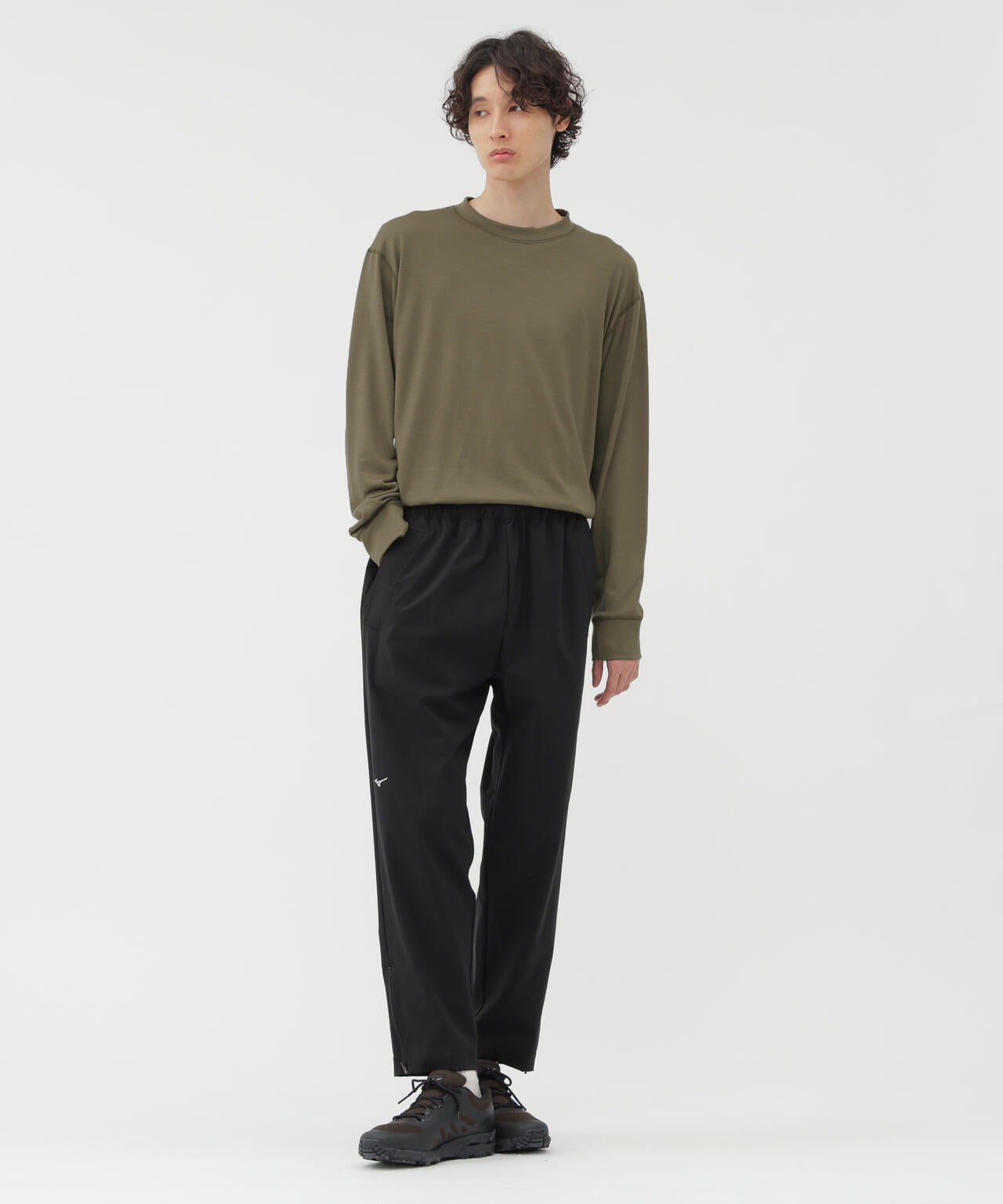 FINEGAUGE WASHABLE WOOL JERSEY TOP