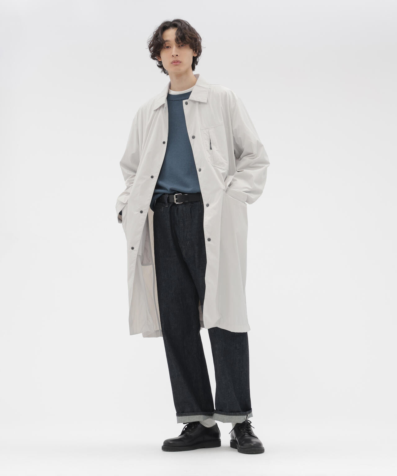 RECYCLED NYLON COMPACT RIPSTOP COAT