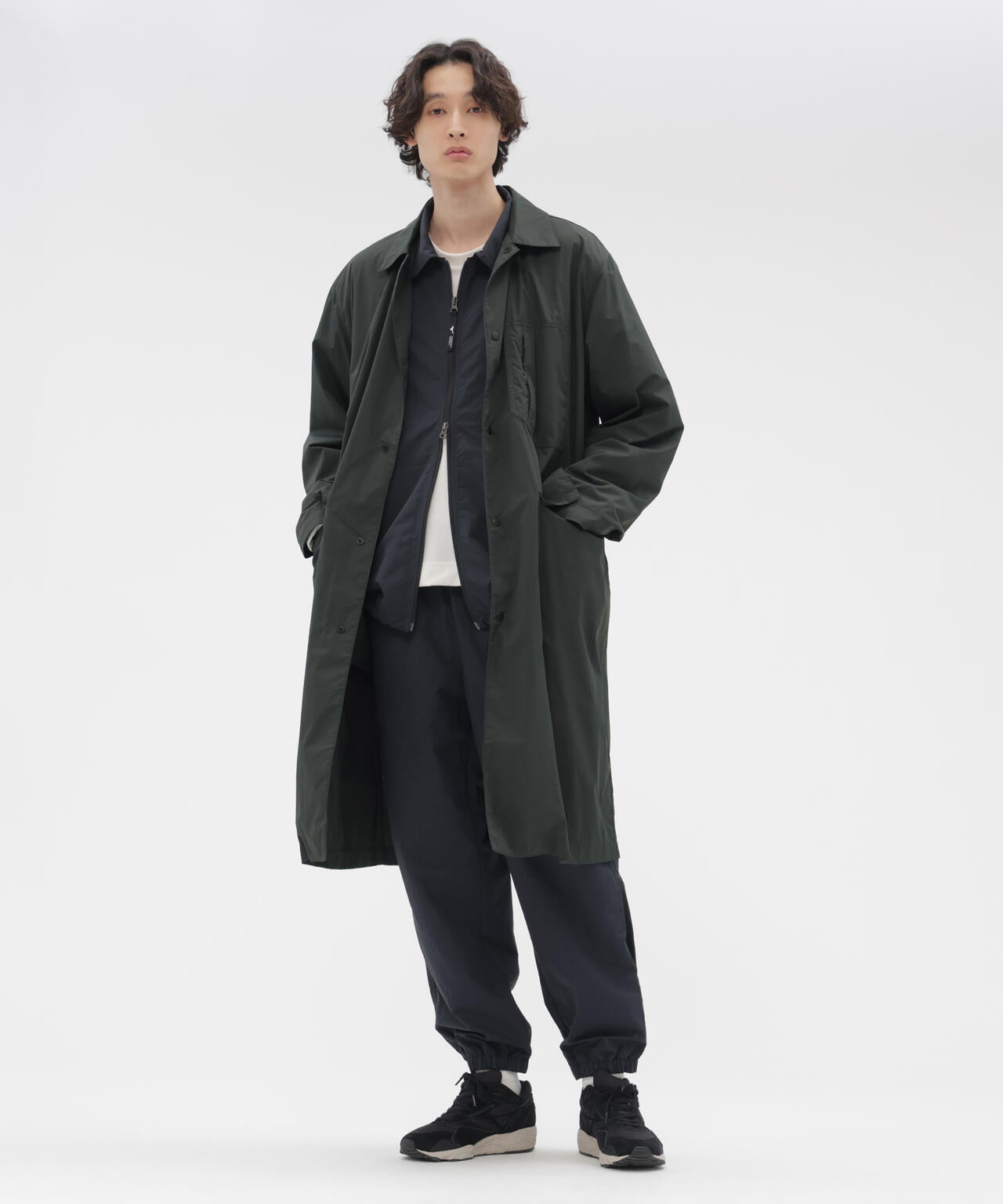 RECYCLED NYLON COMPACT RIPSTOP COAT