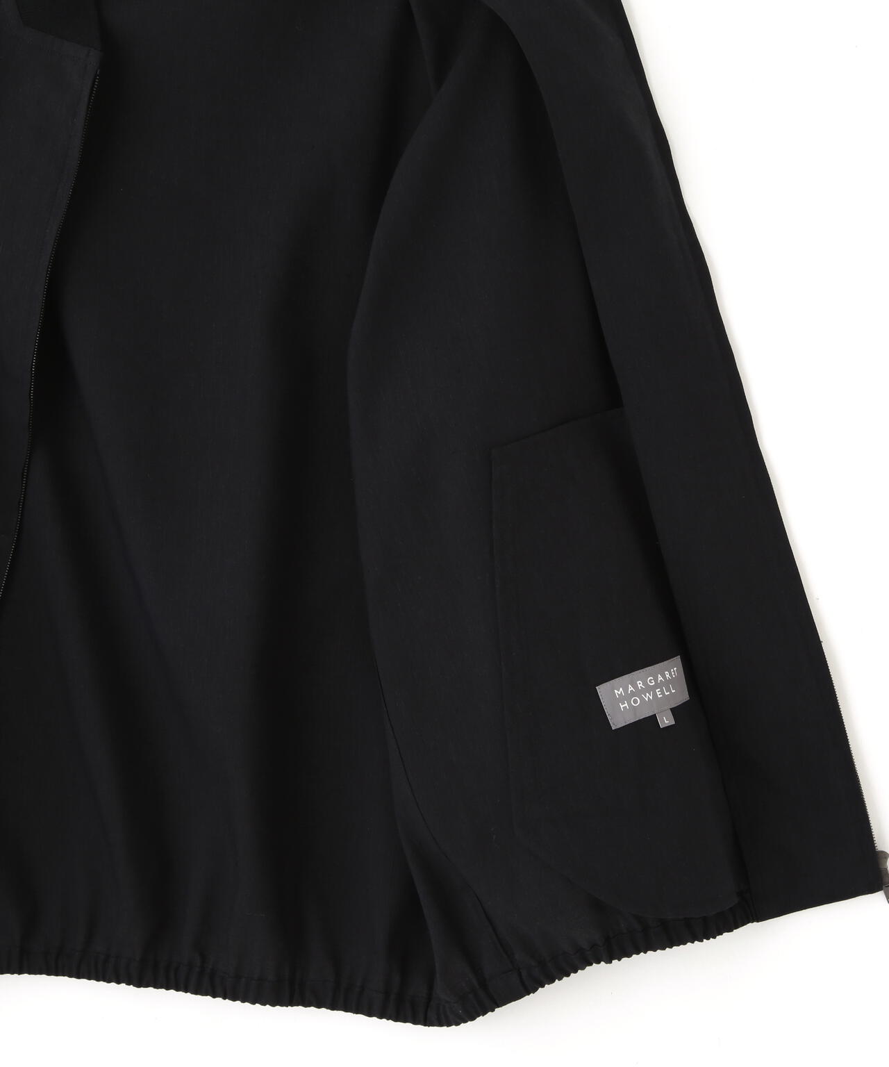 LINEN WOOL SILK PLAINWEAVE BLOUSON