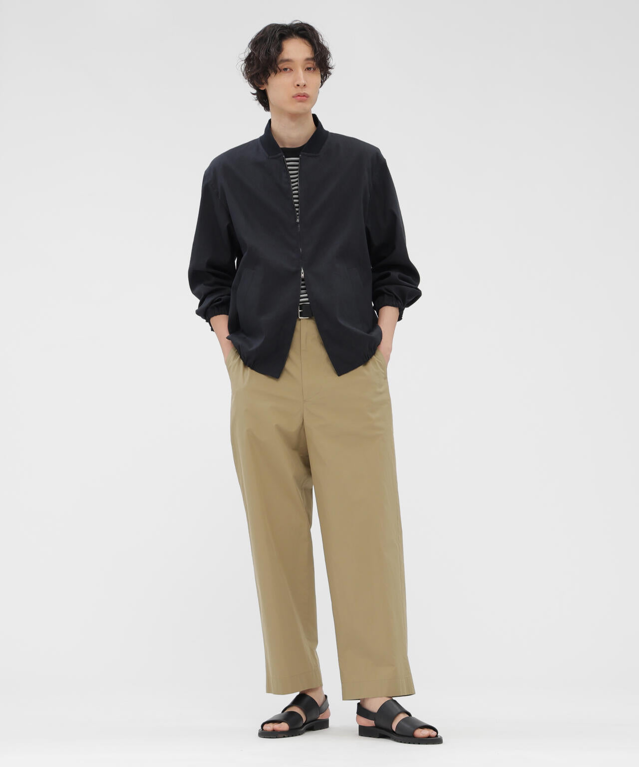 HIGHDENSE COTTON PLAINWEAVE TROUSERS