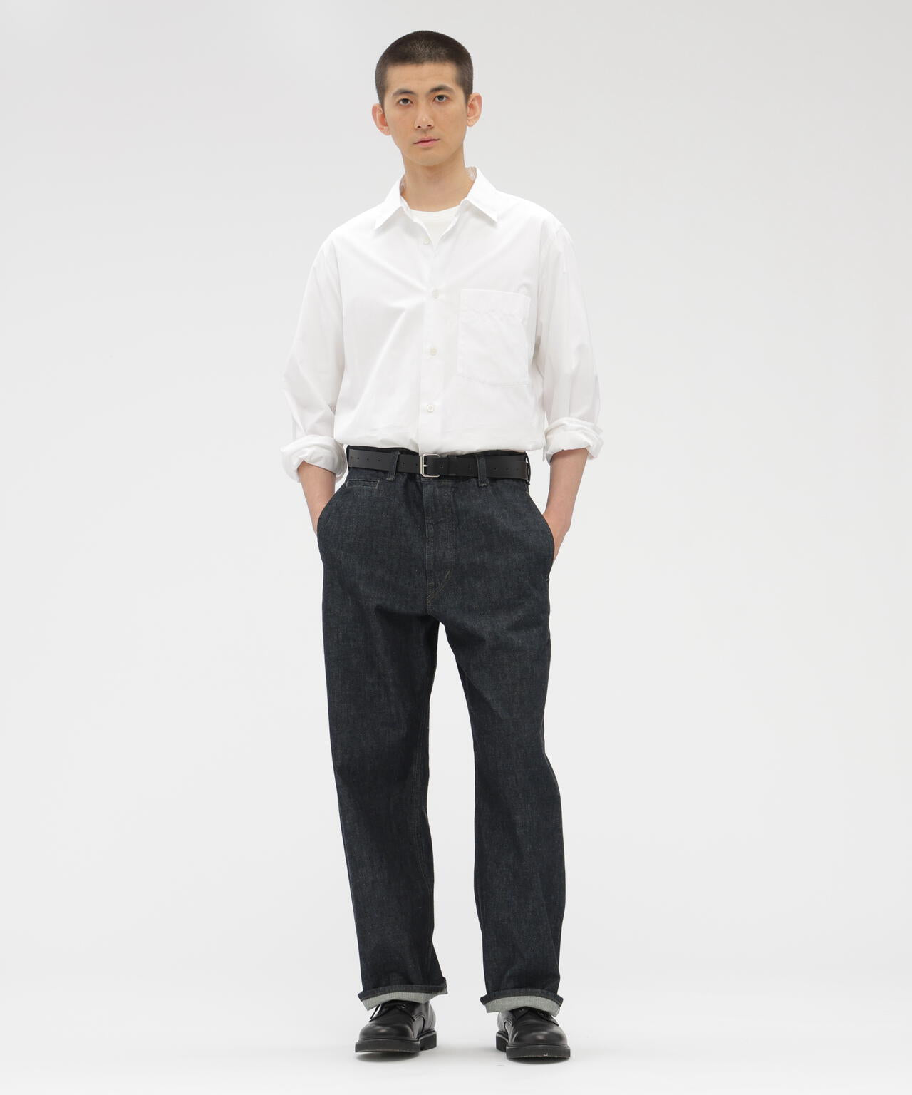 PLAIN COTTON POPLIN SHIRT