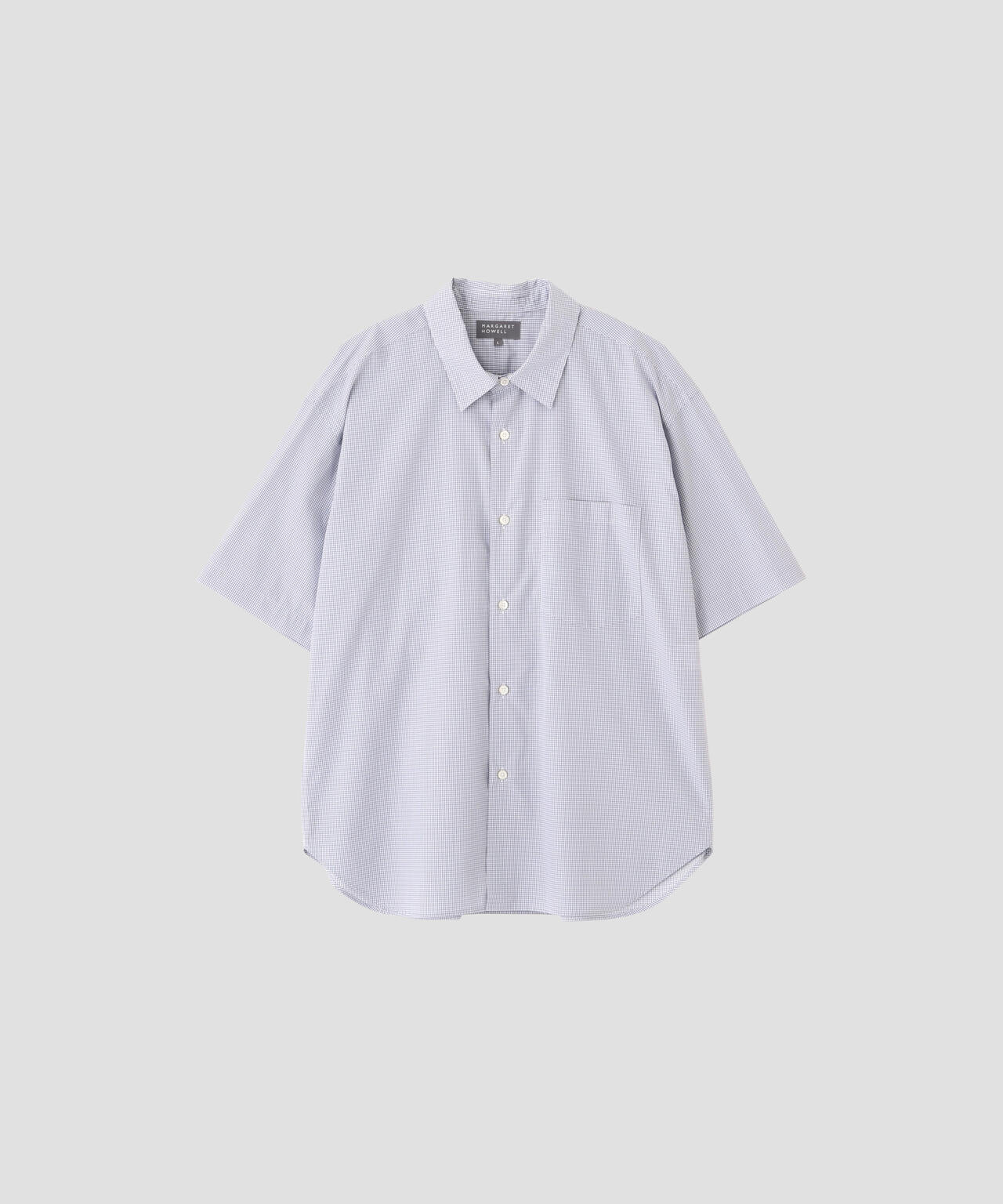 TWO TONE GRAPH CHECK COTTON SHIRT