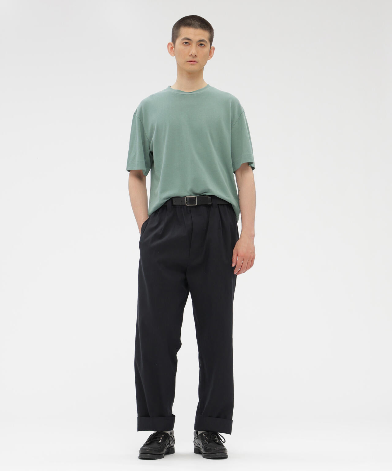 COTTON LINEN PIQUE TOP