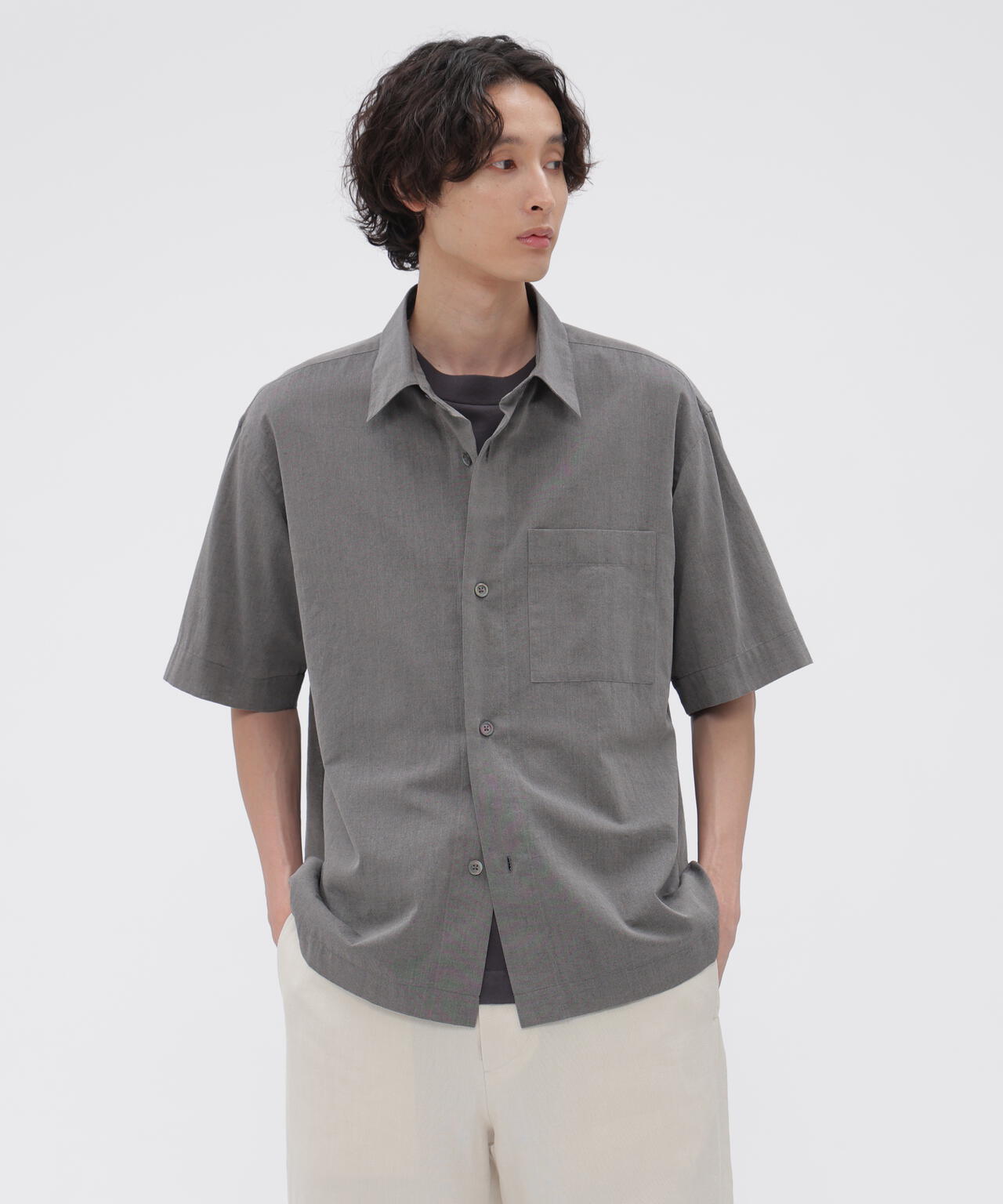 COTTON WOOL VOILE SHIRT