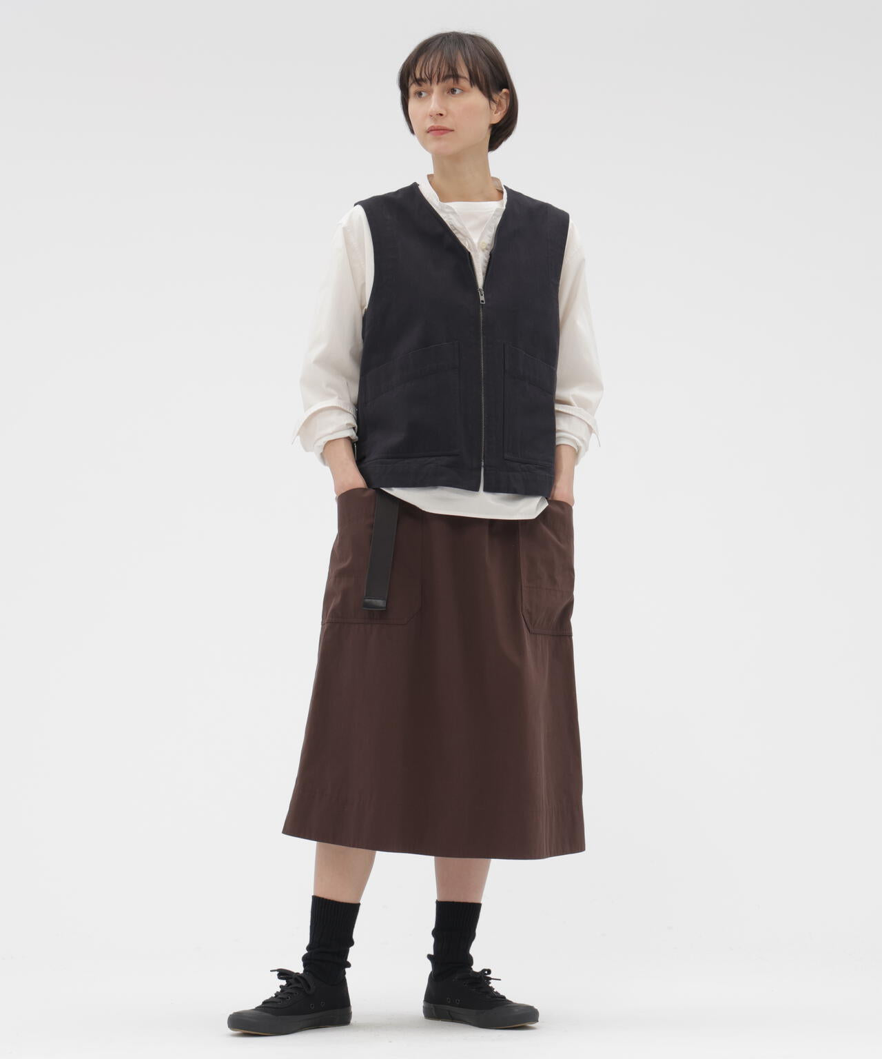 FADED COTTON TWILL BLOUSON