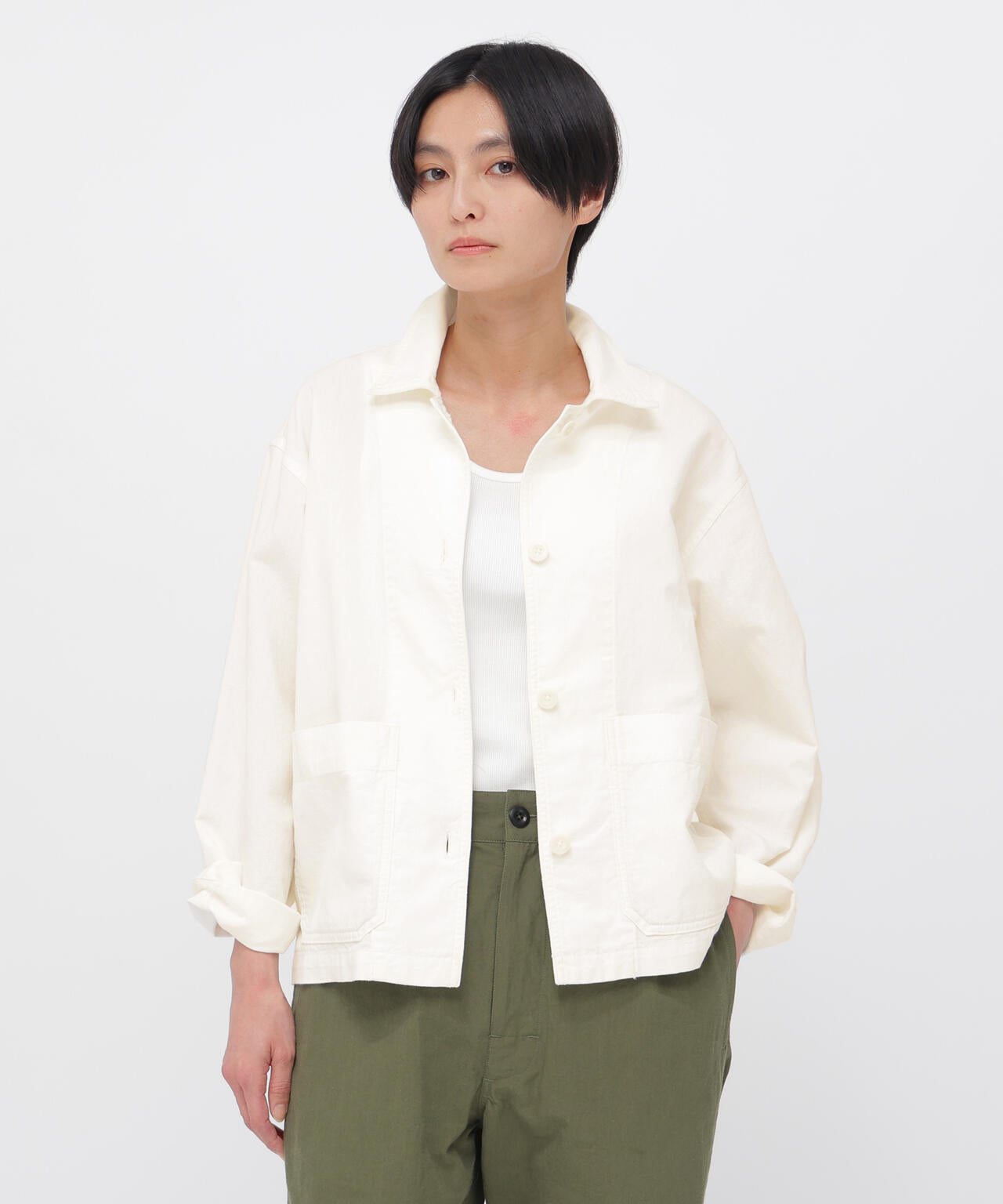 COTTON HEMP OXFORD SHIRT