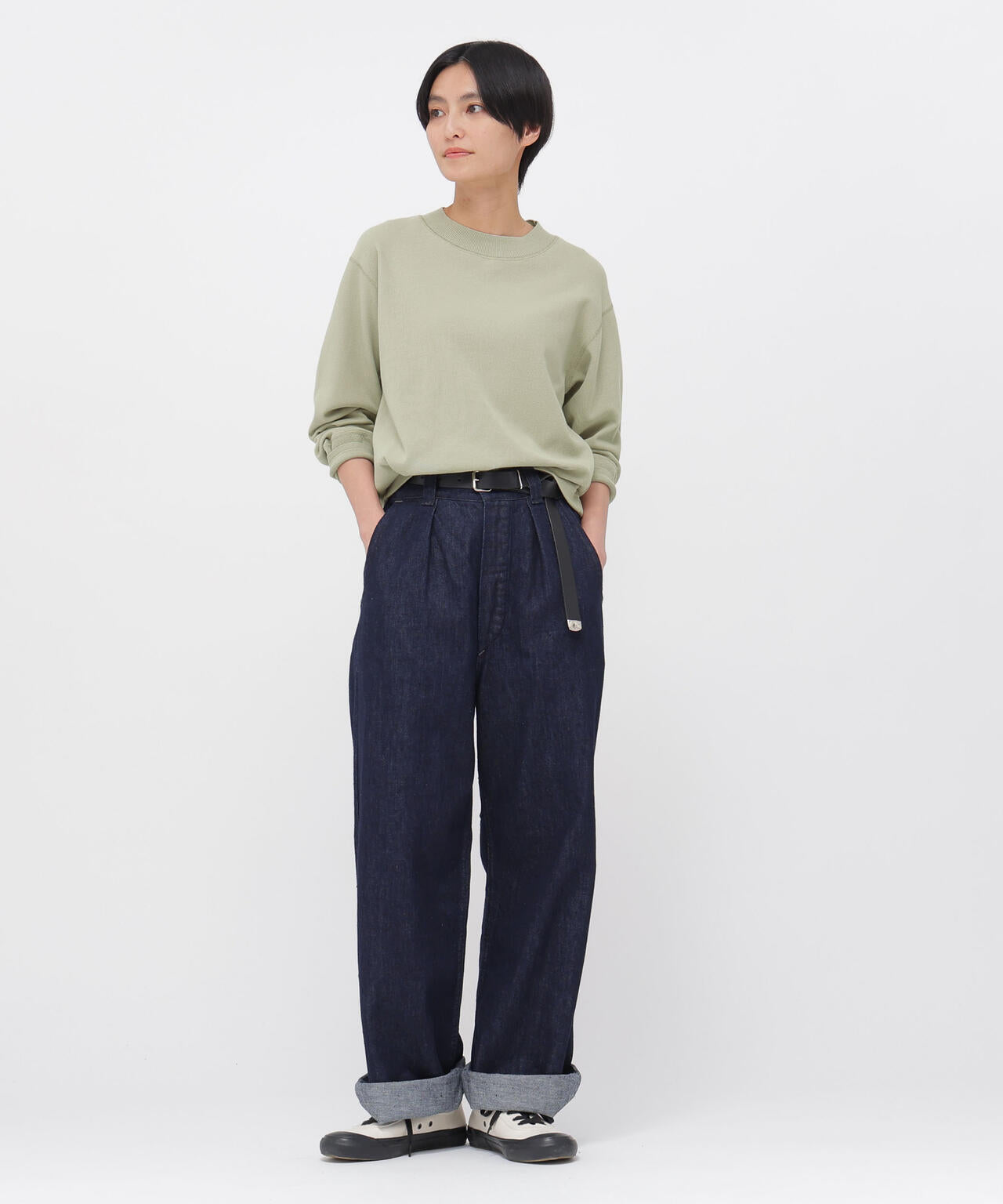FINE COTTON RIB JERSEY TOP