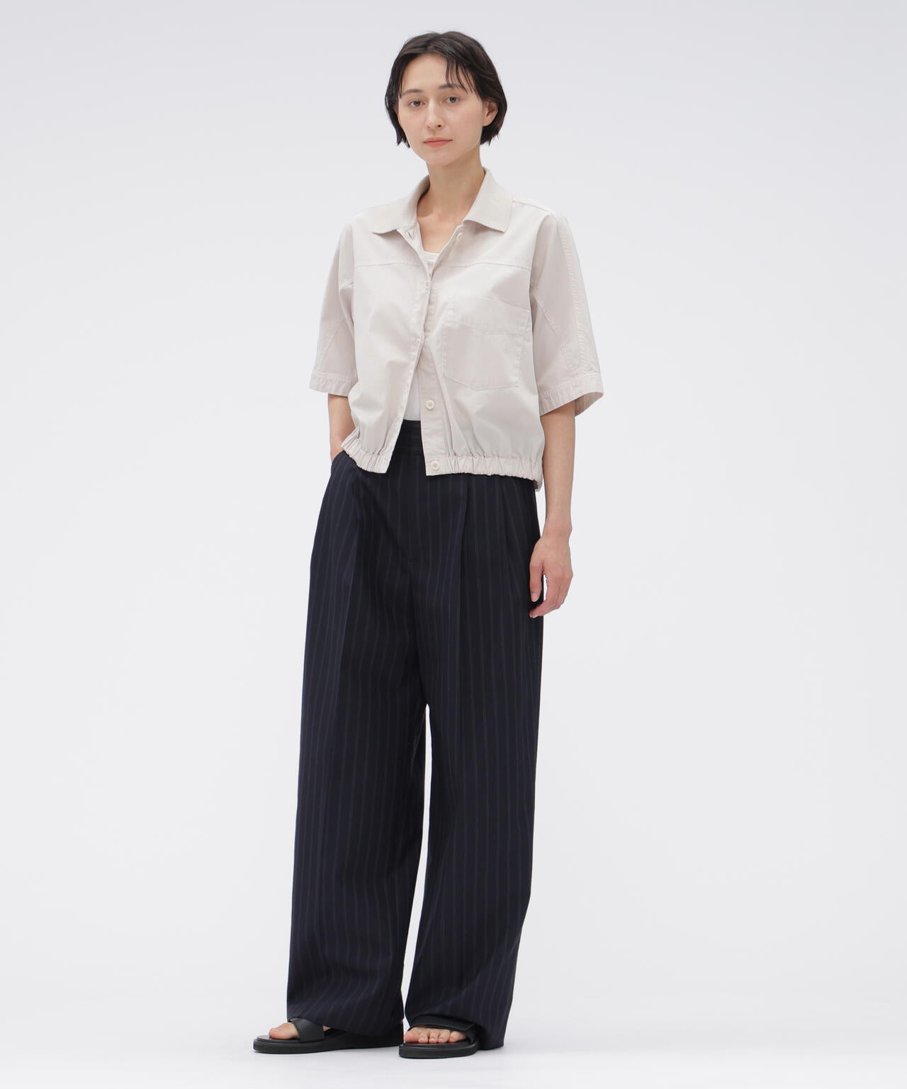 GARMENT DYED COTTON POPLIN SHIRT