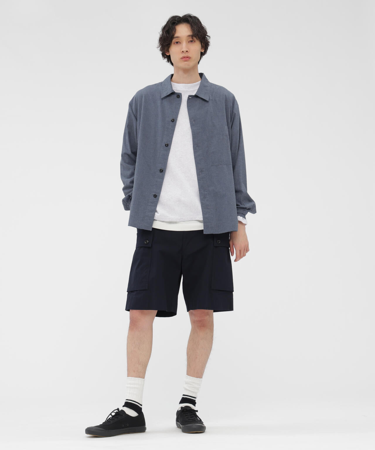 TOP DYED COTTON POPLIN SHIRT