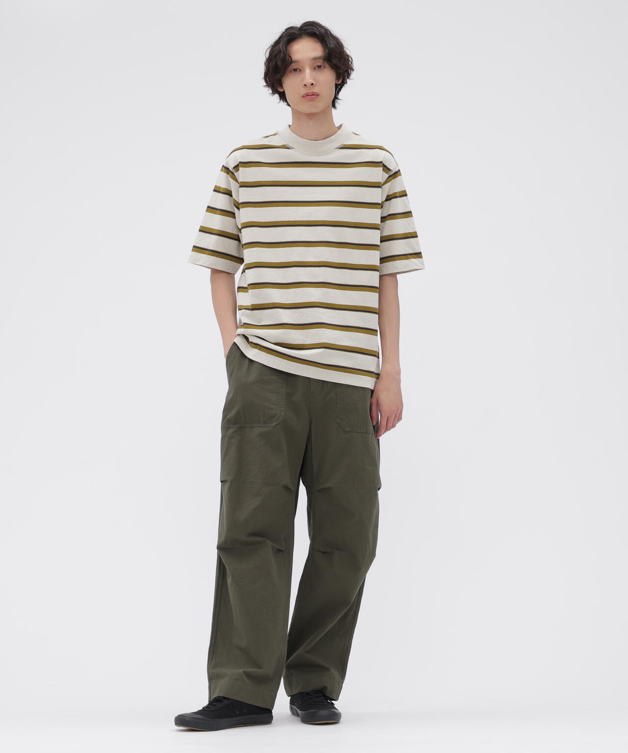 COTTON LINEN TINY RIPSTOP TROUSERS