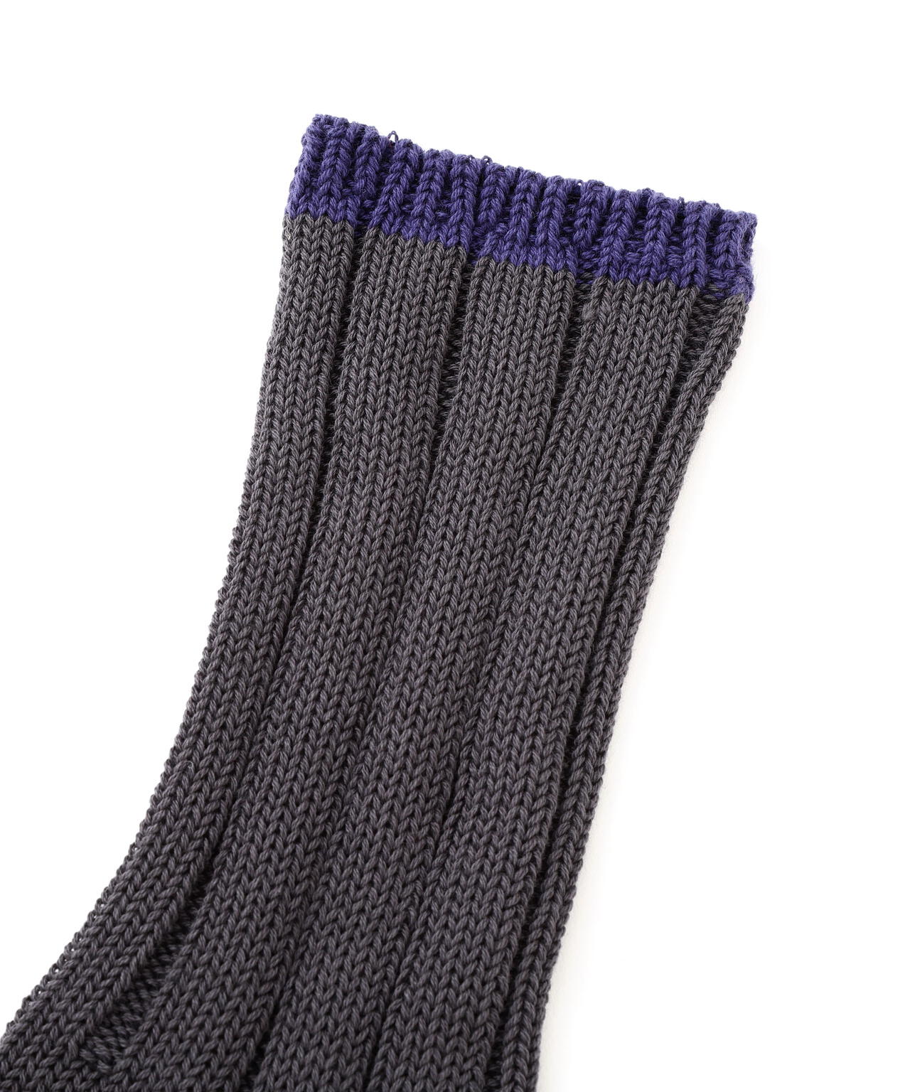 TIPPED COTTON RIB SOCKS