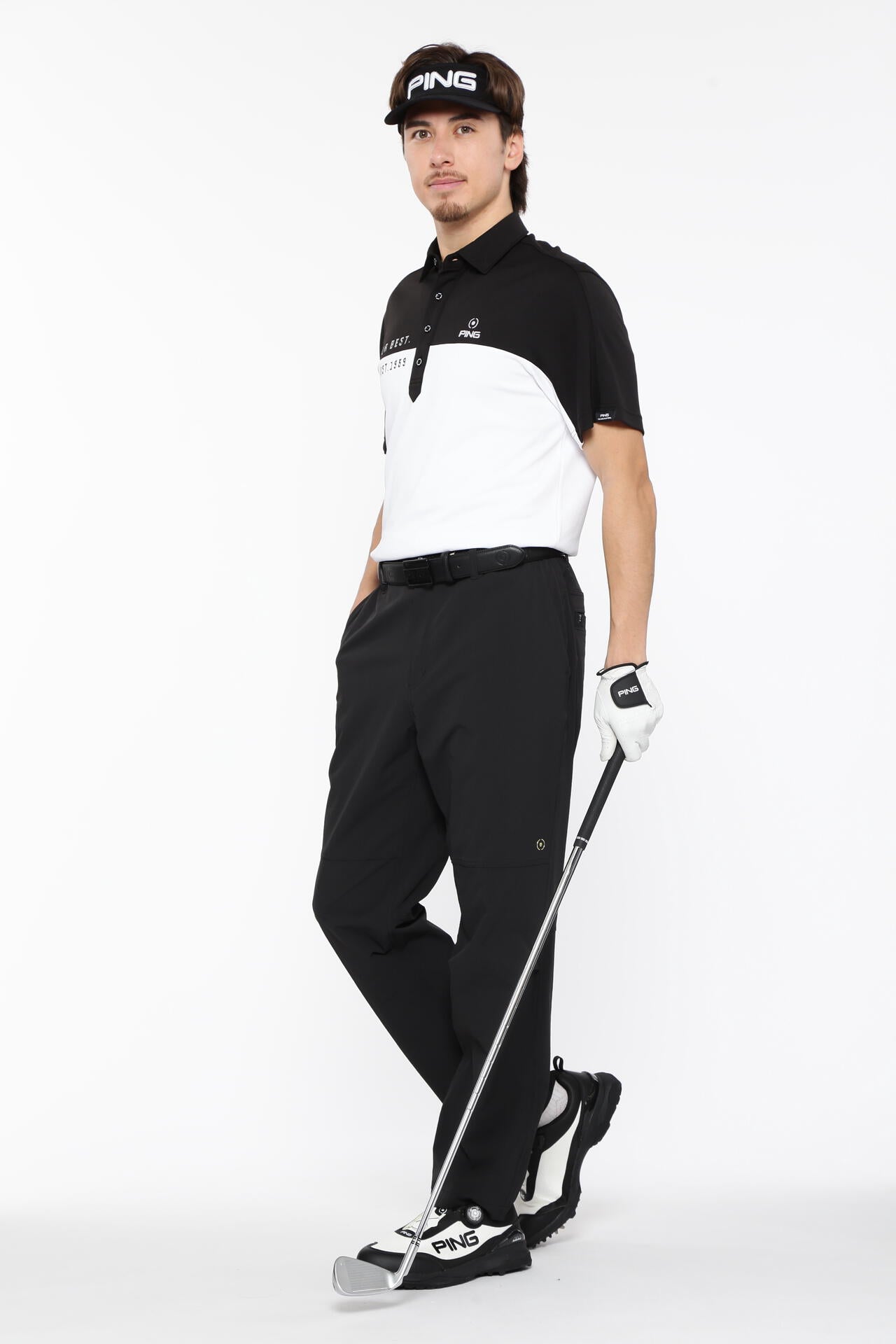 【PING APPAREL】高通気ジャージ半袖ポロシャツ＜PERFORMANCE＞ (MENS)