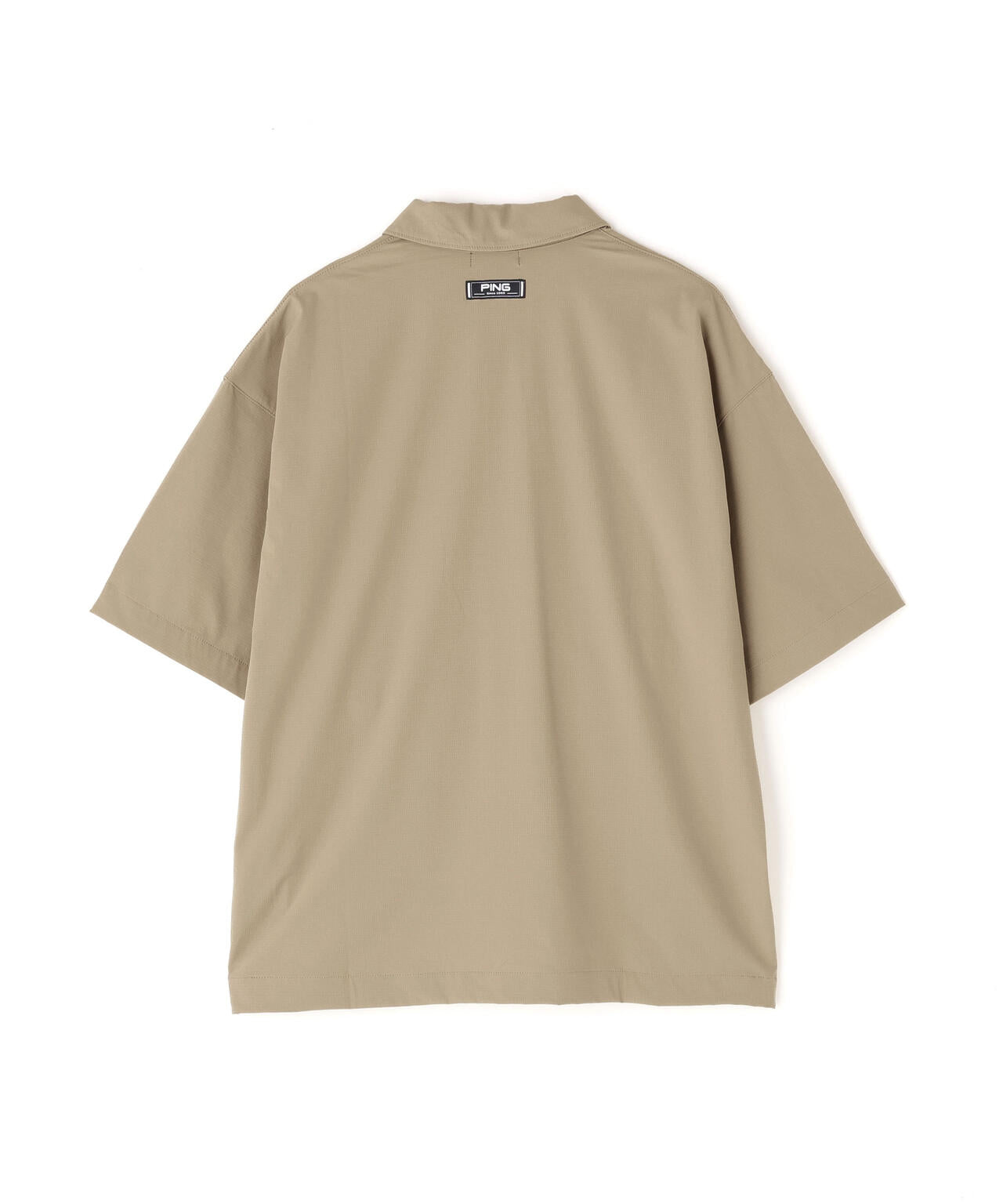 【PING APPAREL】ストレッチリップストップ半袖フルジップシャツ ＜NATIVE＞ (MENS)