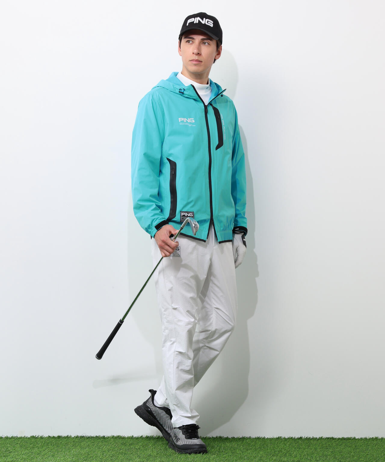 【PING APPAREL】撥水フルジップフーディーブルゾン ＜GOLD＞ (MENS)
