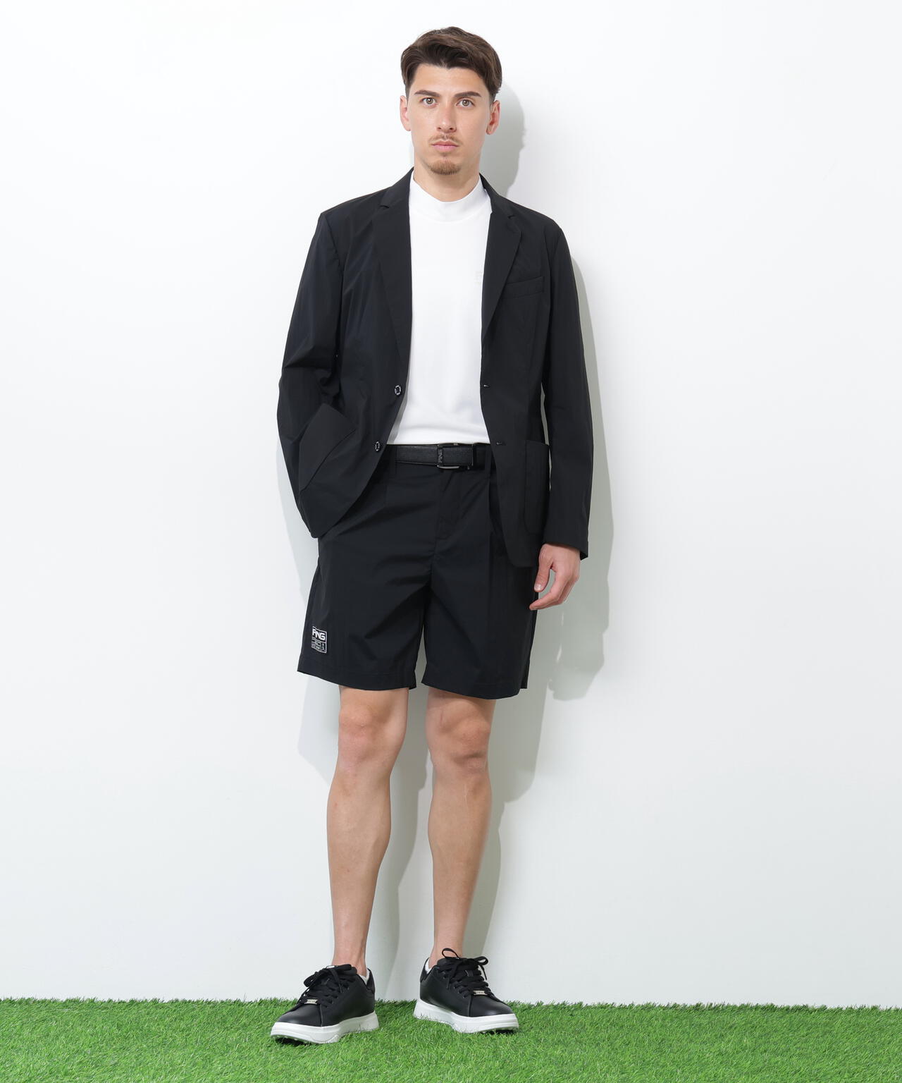 【PING APPAREL】ドライタッチナイロンストレッチタフタジャケット ＜GOLD＞ (MENS)