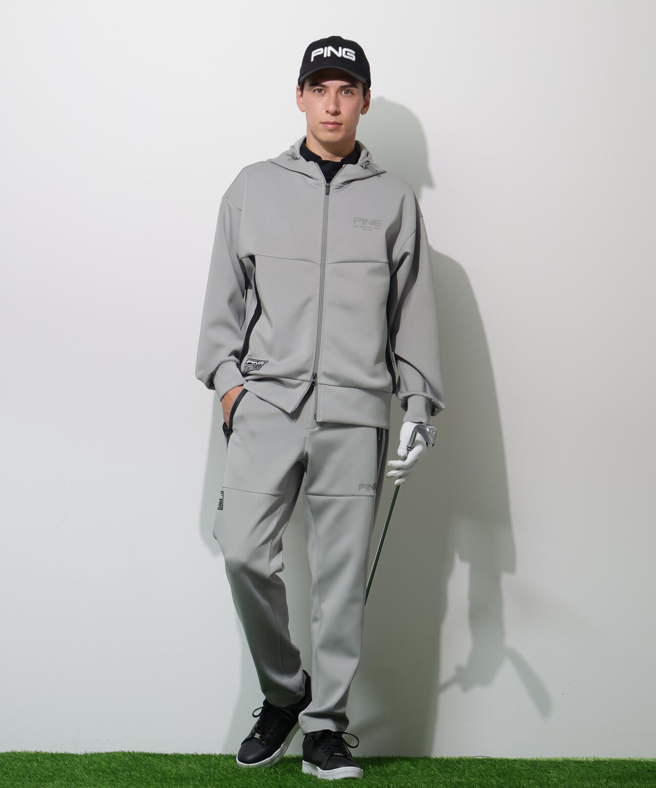【PING APPAREL】ダンボールニットテーパードパンツ  ＜GOLD＞ (MENS)