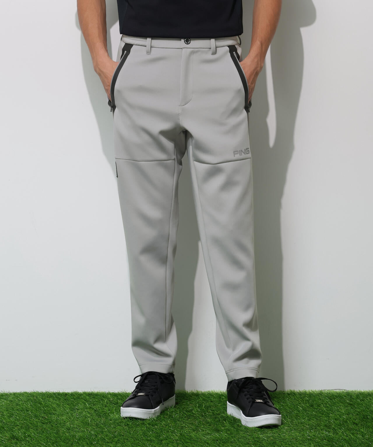 【PING APPAREL】ダンボールニットテーパードパンツ  ＜GOLD＞ (MENS)