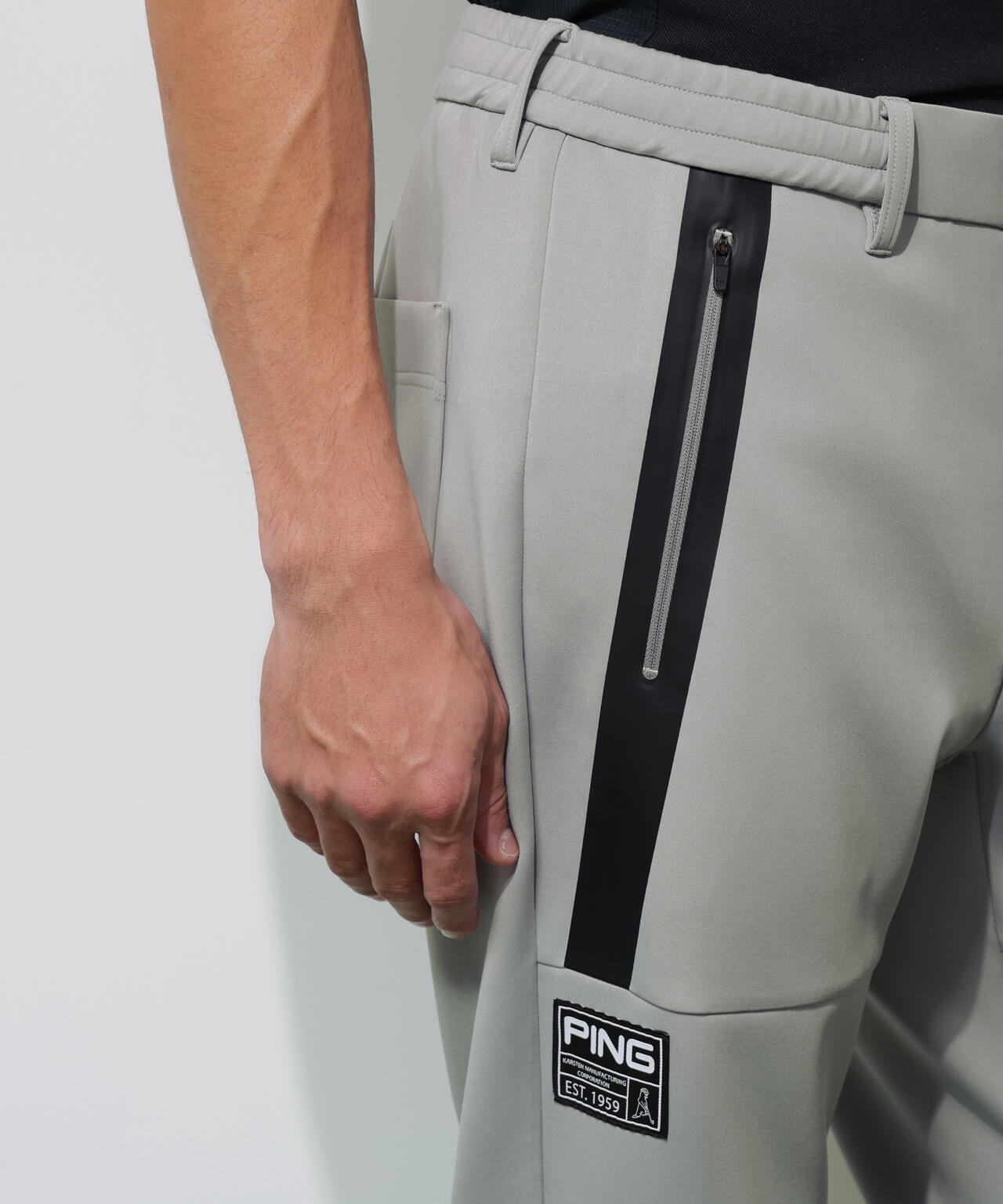 【PING APPAREL】ダンボールニットテーパードパンツ  ＜GOLD＞ (MENS)