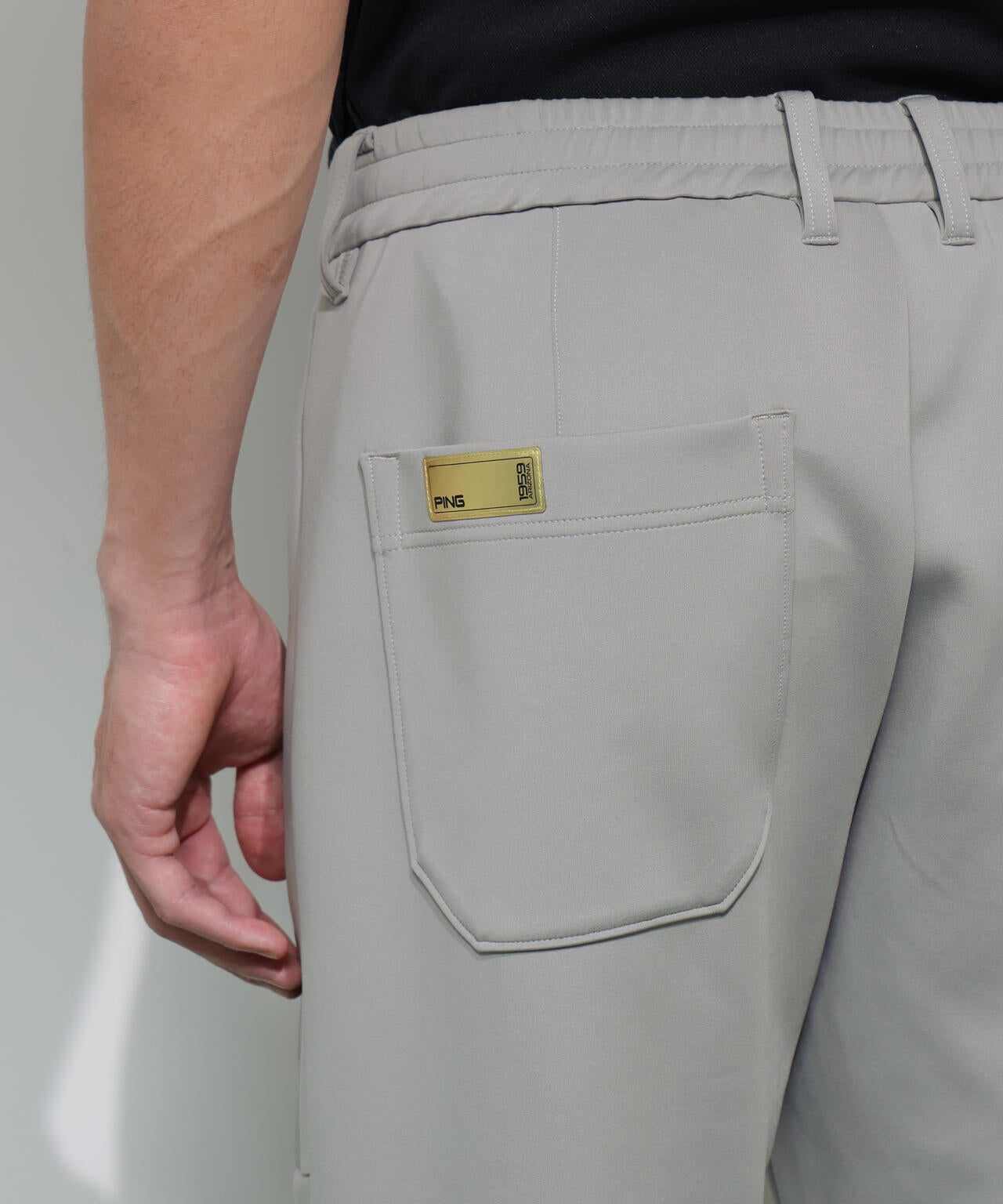 【PING APPAREL】ダンボールニットテーパードパンツ  ＜GOLD＞ (MENS)