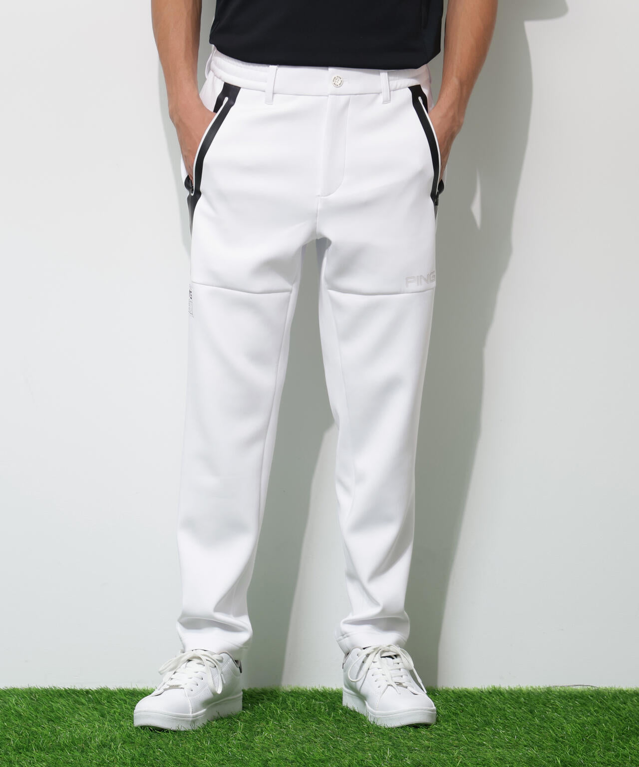 【PING APPAREL】ダンボールニットテーパードパンツ  ＜GOLD＞ (MENS)
