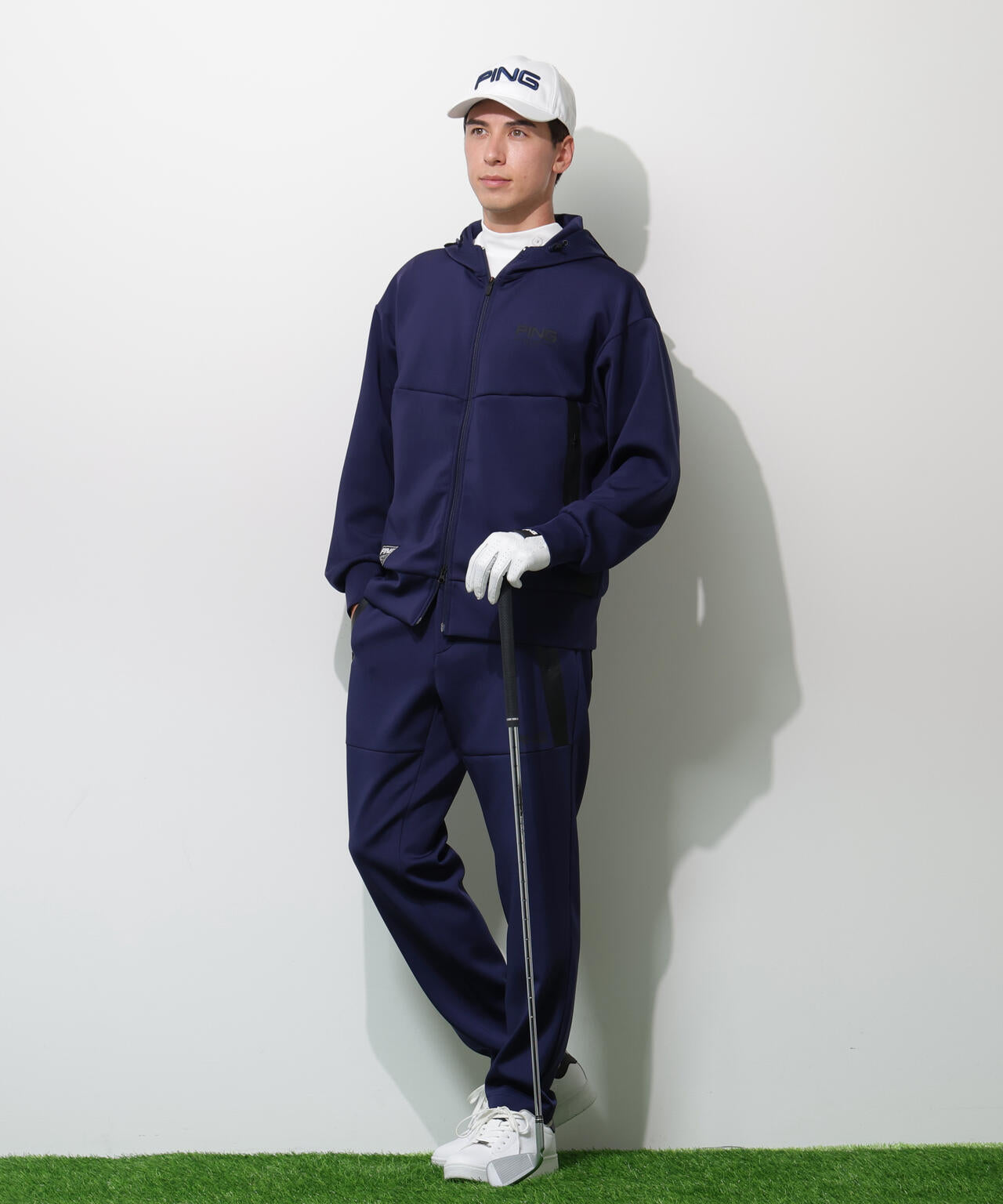 【PING APPAREL】ダンボールニットテーパードパンツ  ＜GOLD＞ (MENS)