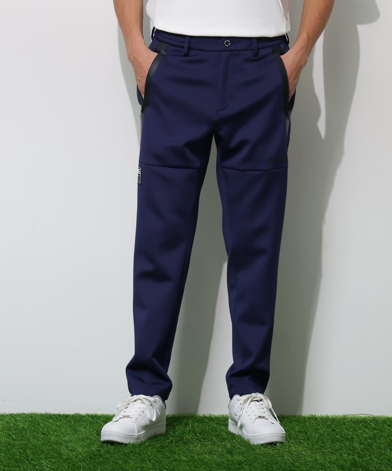 【PING APPAREL】ダンボールニットテーパードパンツ  ＜GOLD＞ (MENS)