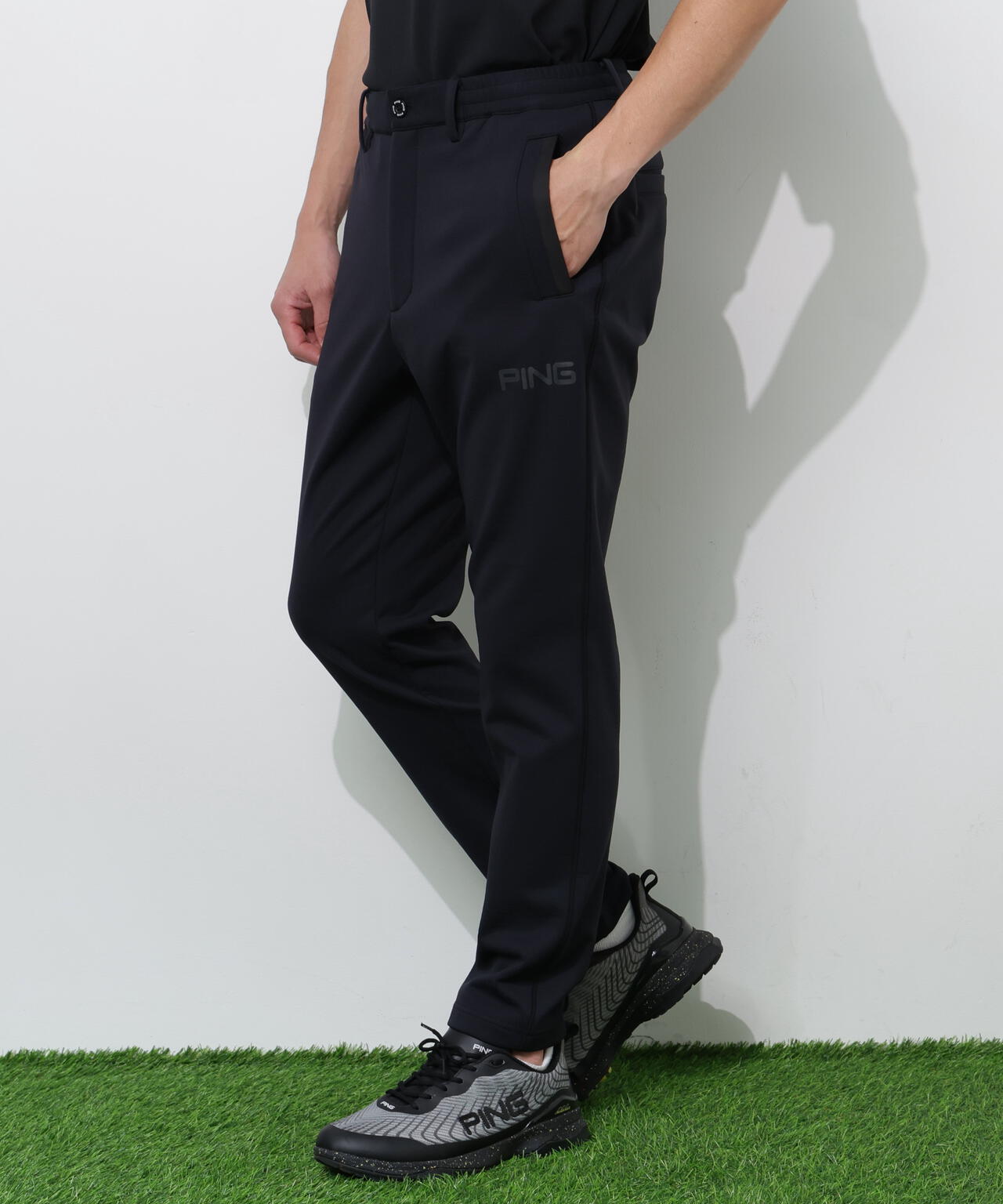 【PING APPAREL】全方向ストレッチ 接結裏メッシュスウェットテーパードパンツ ＜PERFORMANCE＞ (MENS)