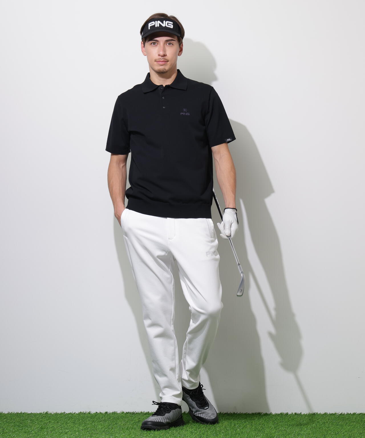 【PING APPAREL】全方向ストレッチ 接結裏メッシュスウェットテーパードパンツ ＜PERFORMANCE＞ (MENS)