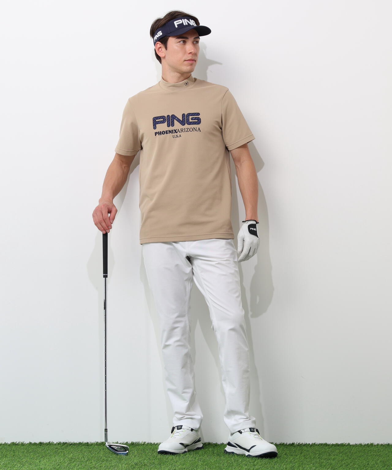 【PING APPAREL】全方向ストレッチツイルテーパードパンツ ＜NATIVE＞ (MENS)
