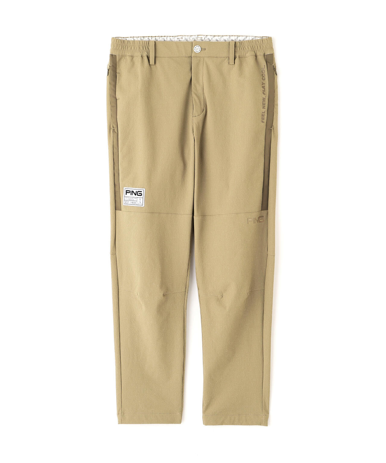 【PING APPAREL】全方向ストレッチ緯二重テーパードパンツ ＜GOLD＞ (MENS)