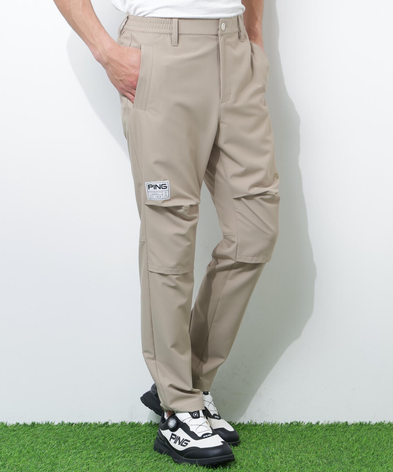 【PING APPAREL】ストレッチドビーテーパードパンツ ＜GOLD＞ (MENS)