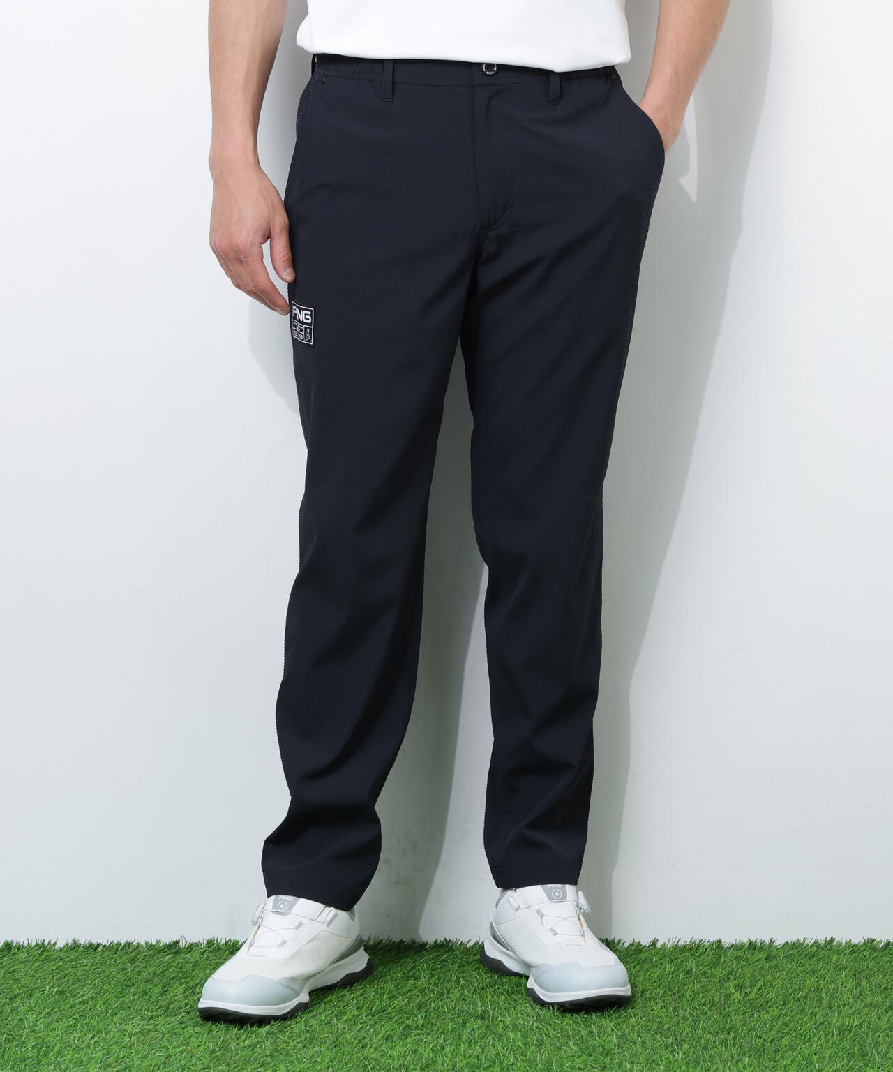 【PING APPAREL】ストレッチサッカー5ポケットパンツ ＜GOLD＞ (MENS)