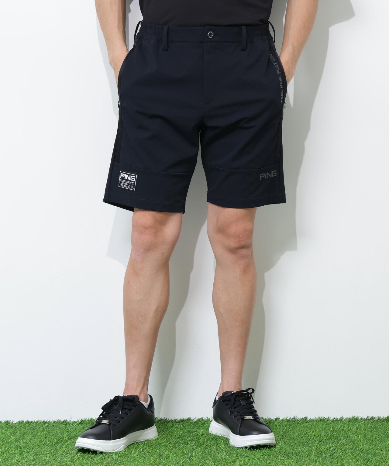 【PING APPAREL】全方向ストレッチ 緯二重ショートパンツ ＜GOLD＞ (MENS)