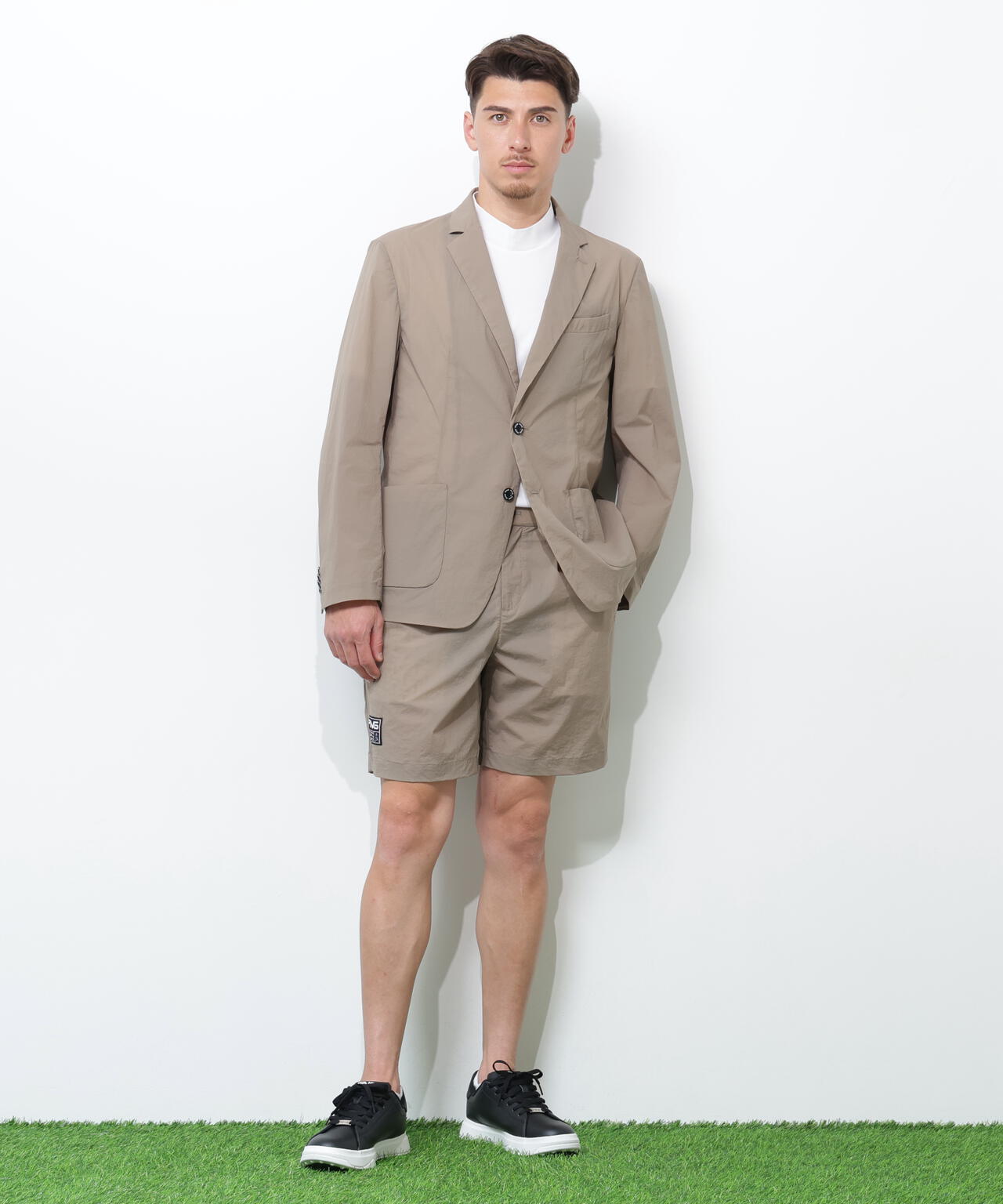 【PING APPAREL】ドライタッチナイロンストレッチタフタショートパンツ ＜GOLD＞ (MENS)